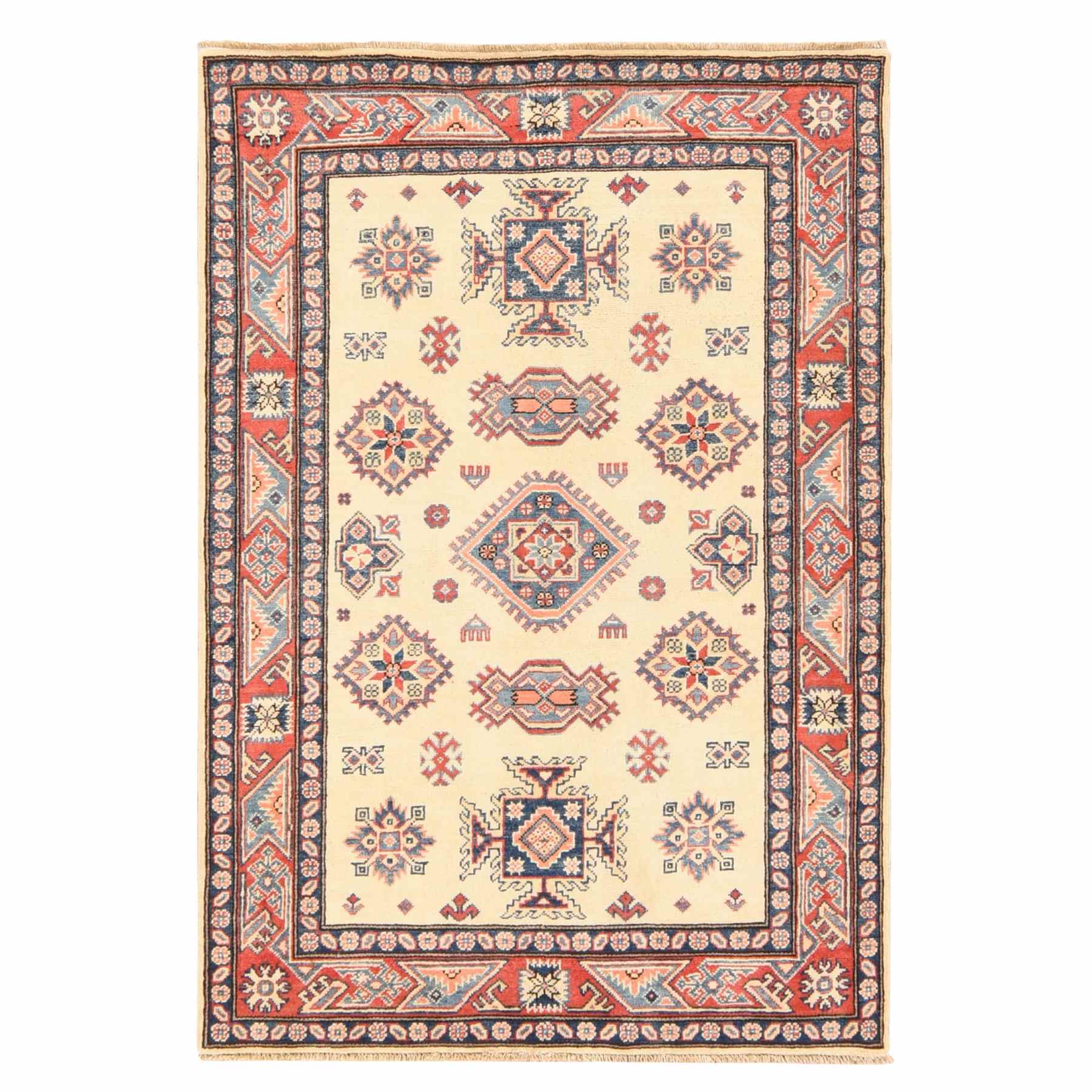 Kazak-Hand-Knotted-Rug-393355