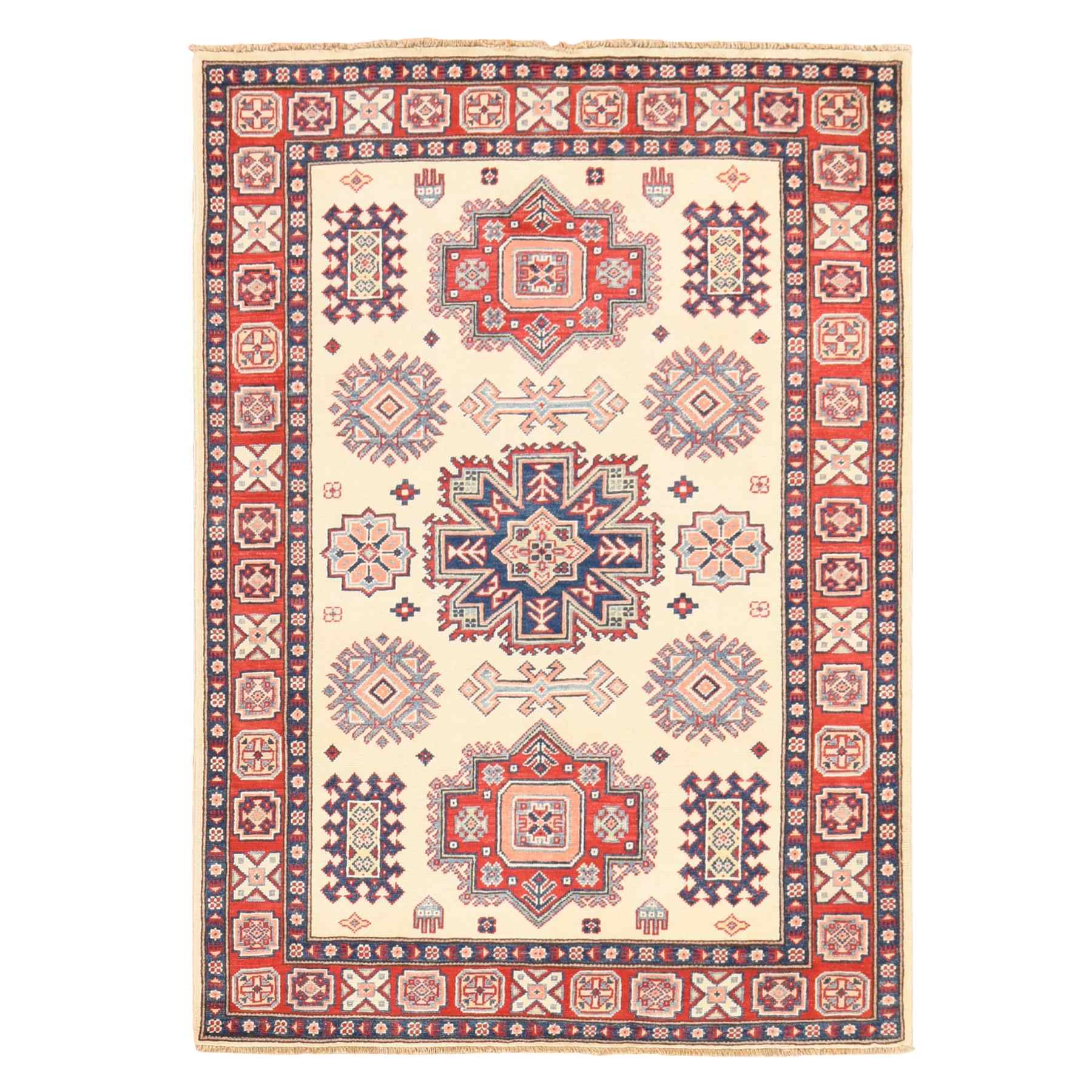 Kazak-Hand-Knotted-Rug-393360