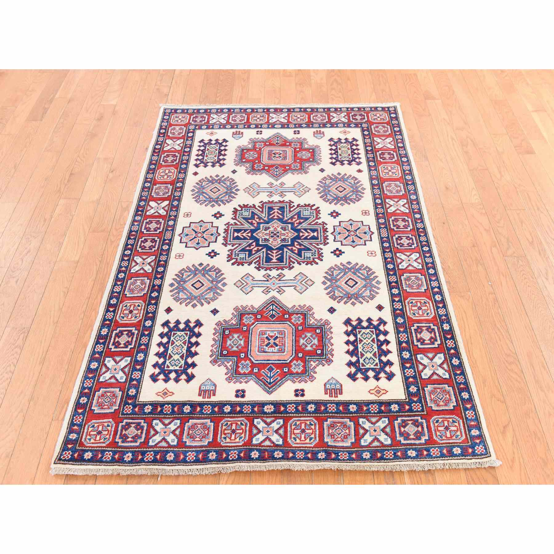 Kazak-Hand-Knotted-Rug-393360