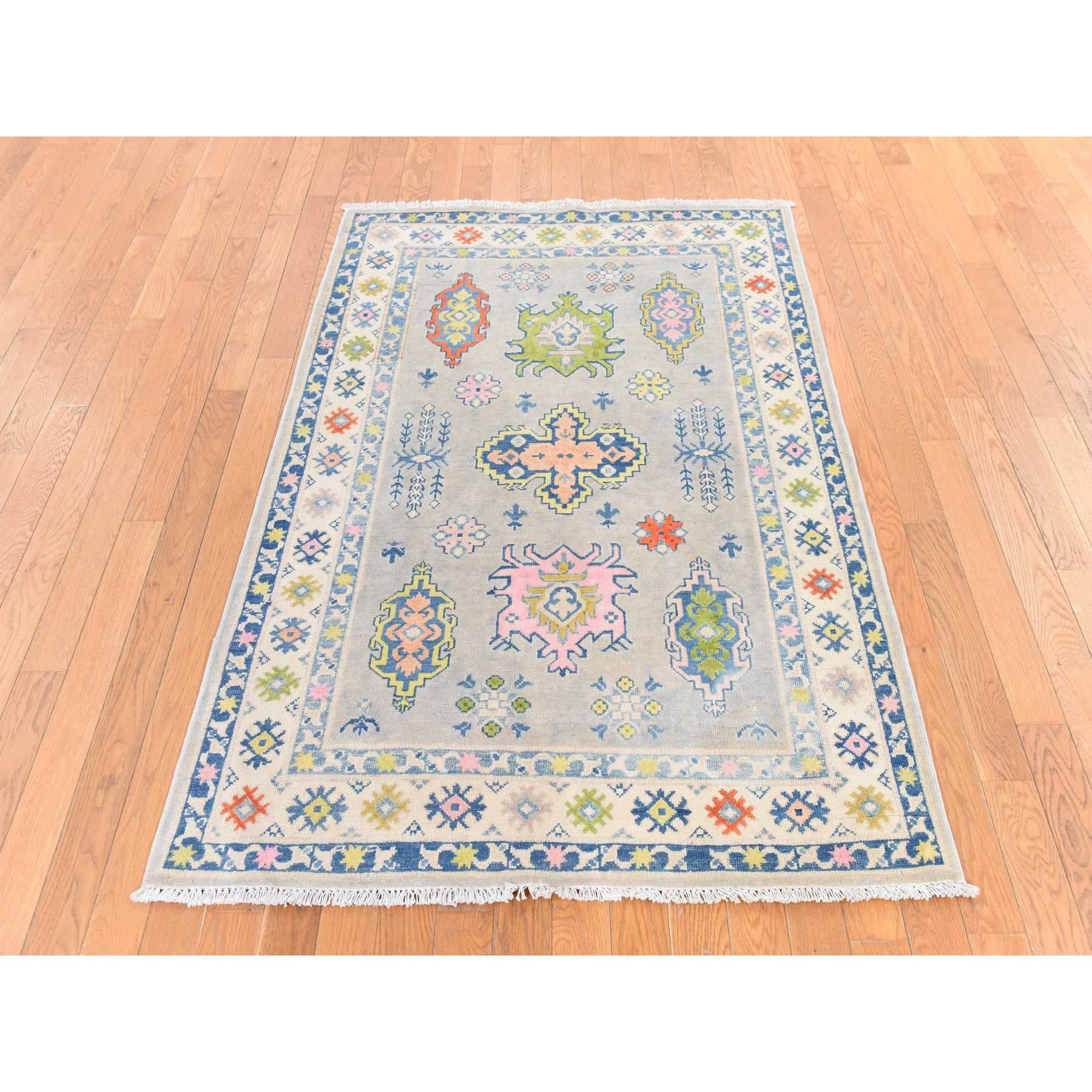 Kazak-Hand-Knotted-Rug-393390