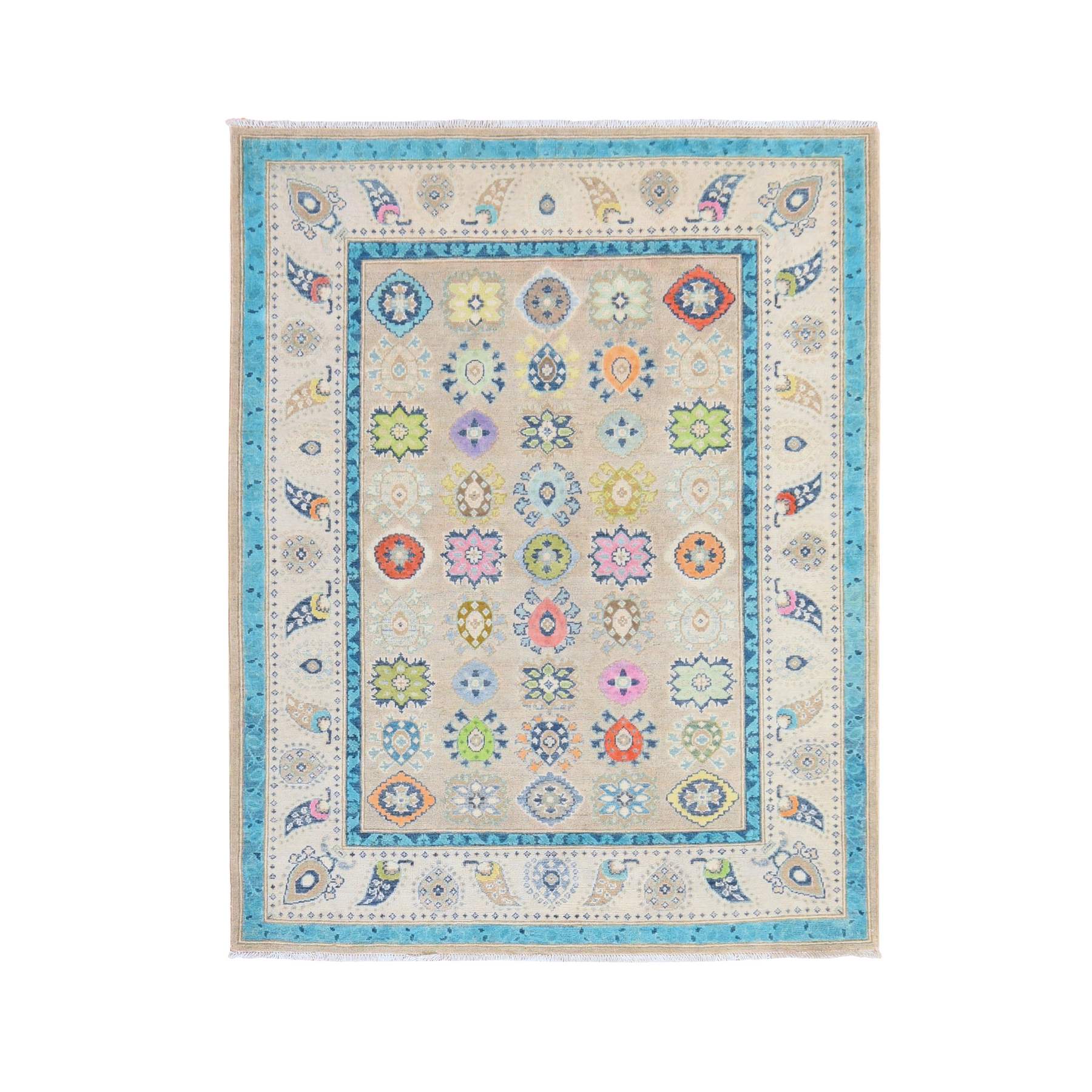 Kazak-Hand-Knotted-Rug-393830