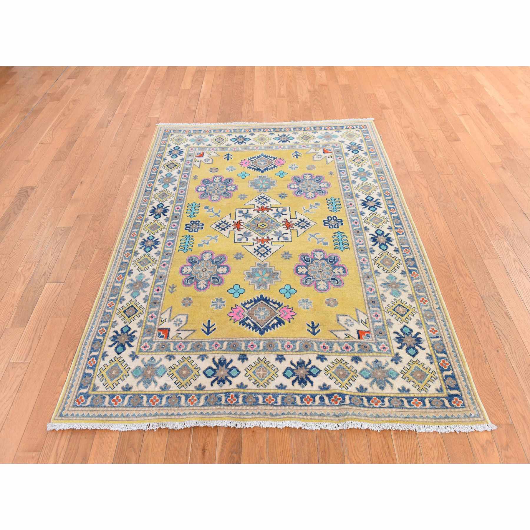 Kazak-Hand-Knotted-Rug-393850
