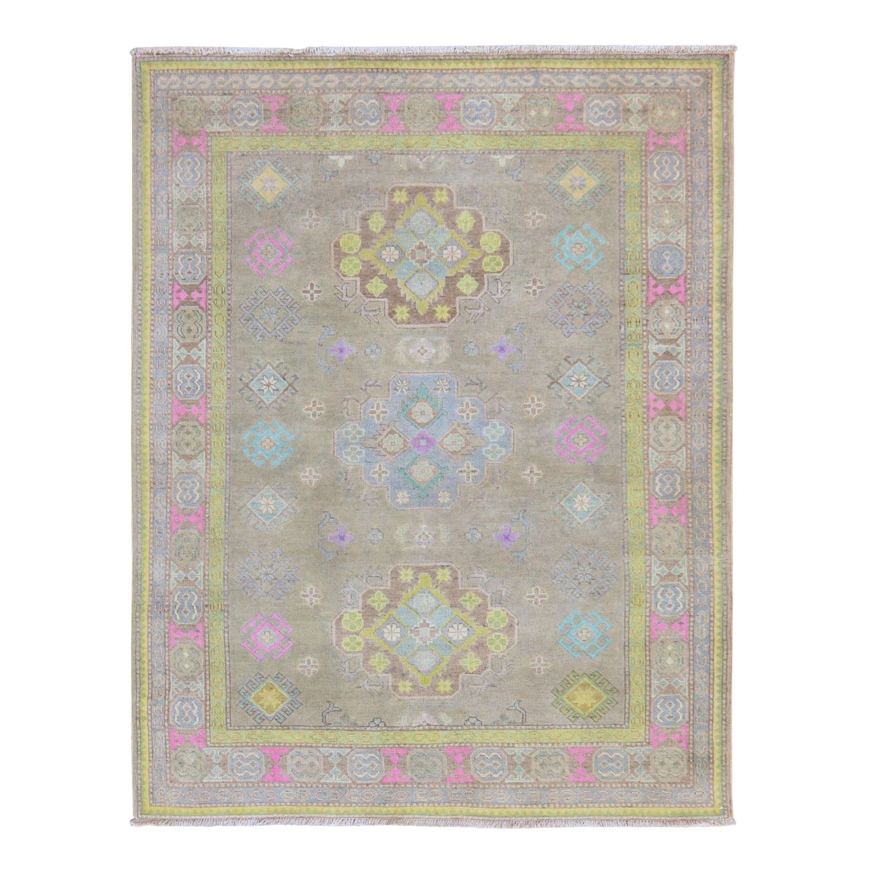 Kazak-Hand-Knotted-Rug-393855