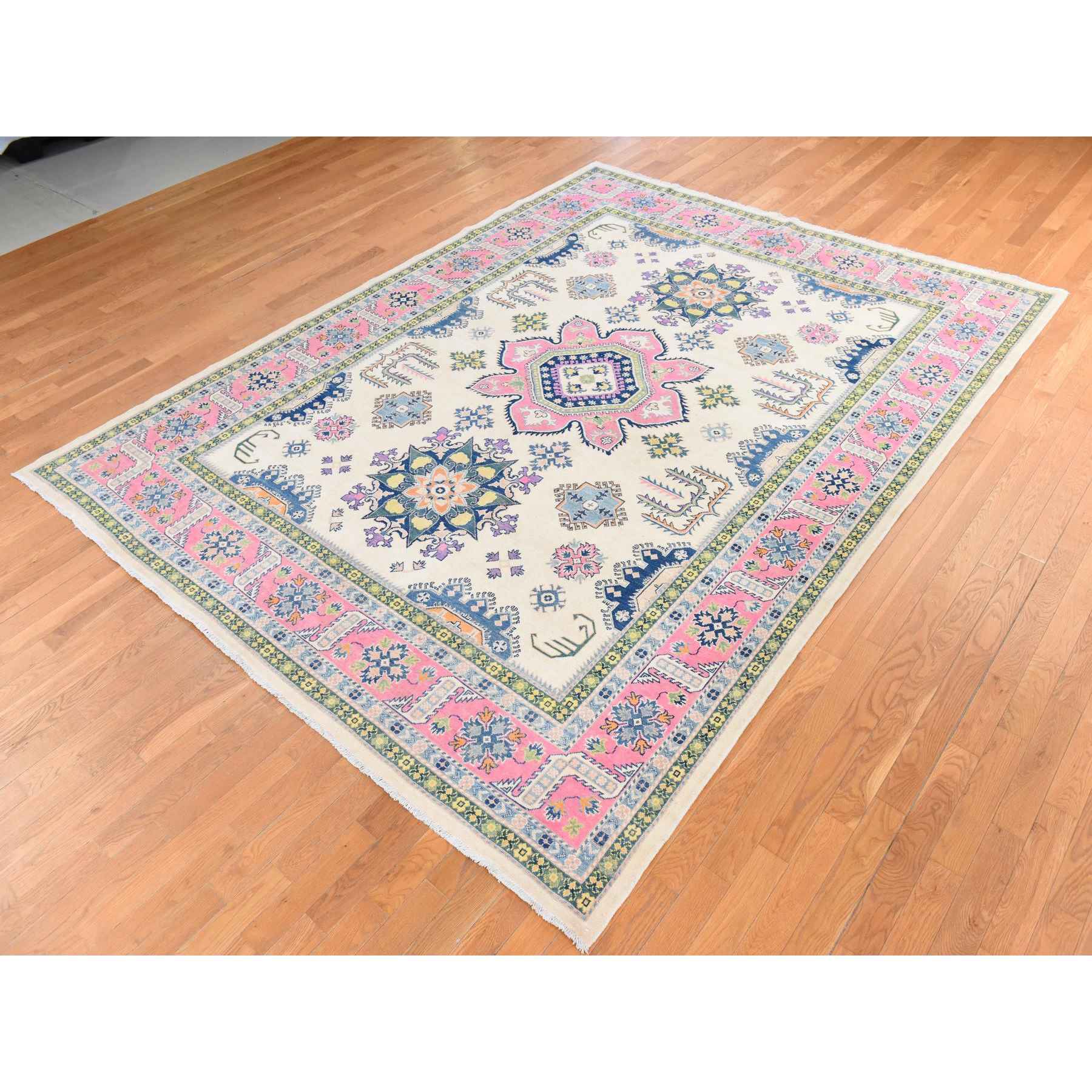Kazak-Hand-Knotted-Rug-393875