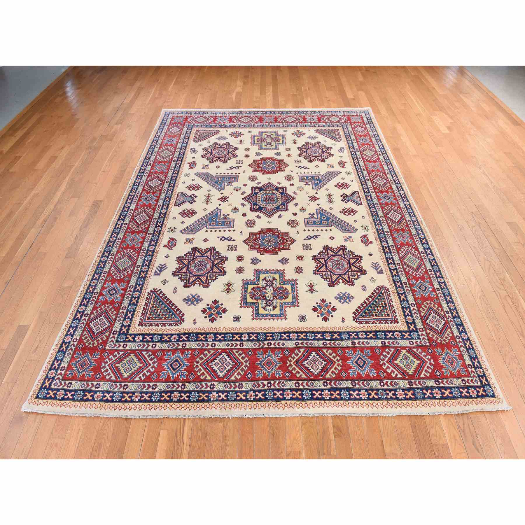 Kazak-Hand-Knotted-Rug-393885