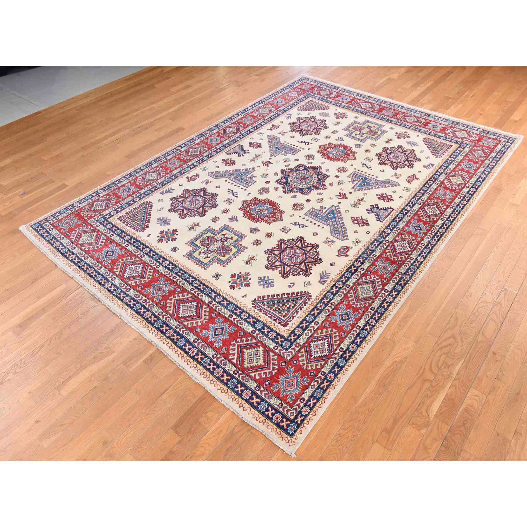 Kazak-Hand-Knotted-Rug-393885