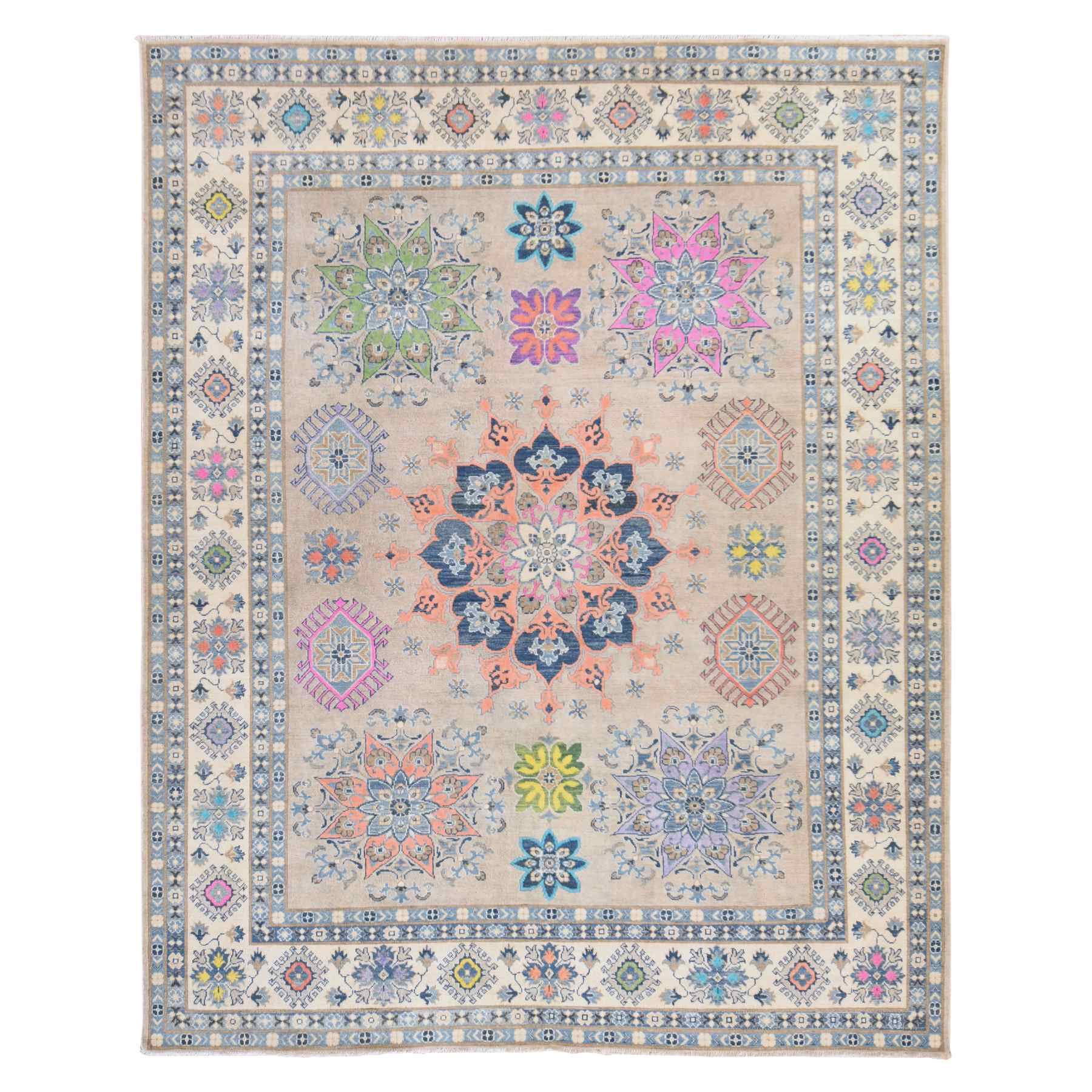 Kazak-Hand-Knotted-Rug-394220
