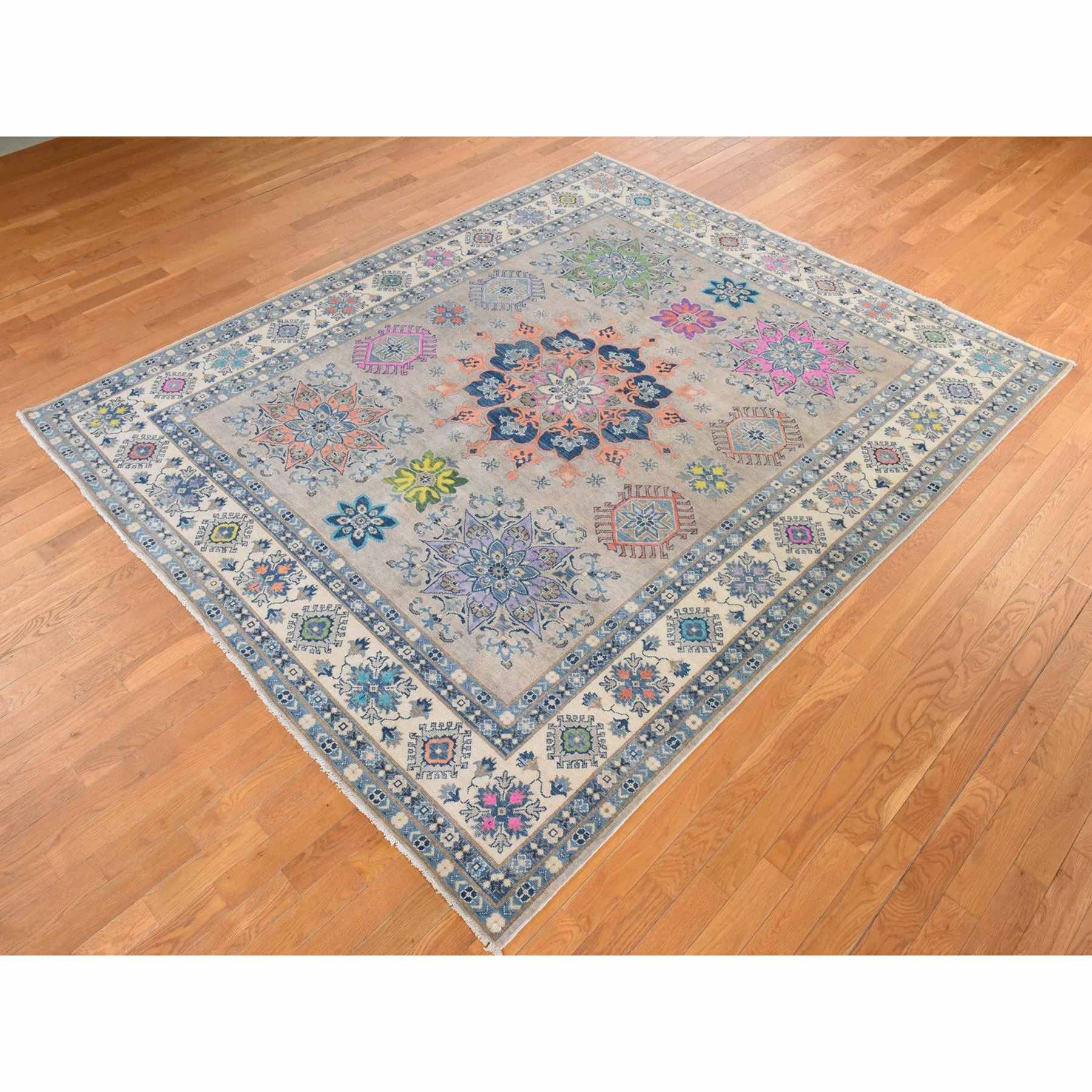Kazak-Hand-Knotted-Rug-394220