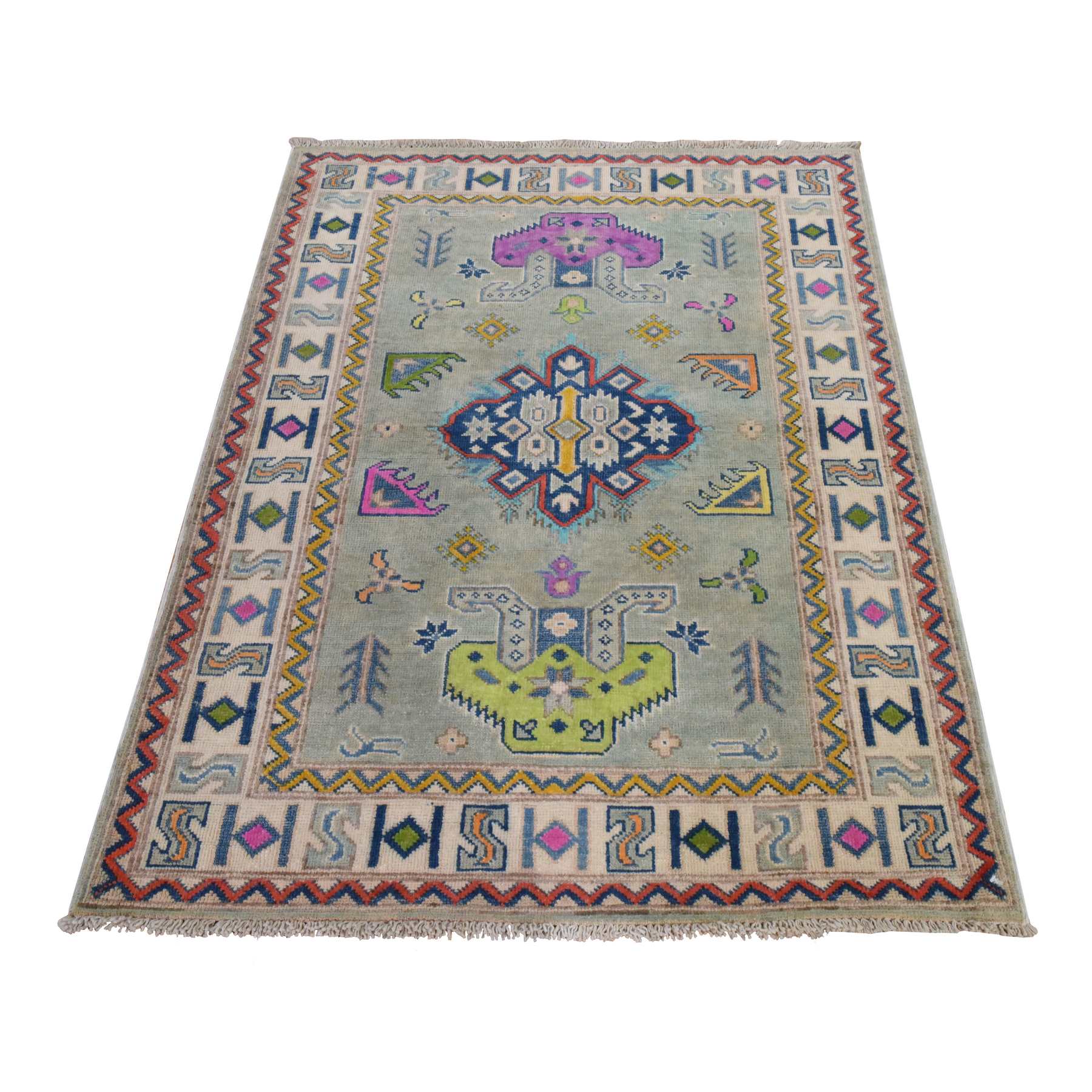 Kazak-Hand-Knotted-Rug-394525