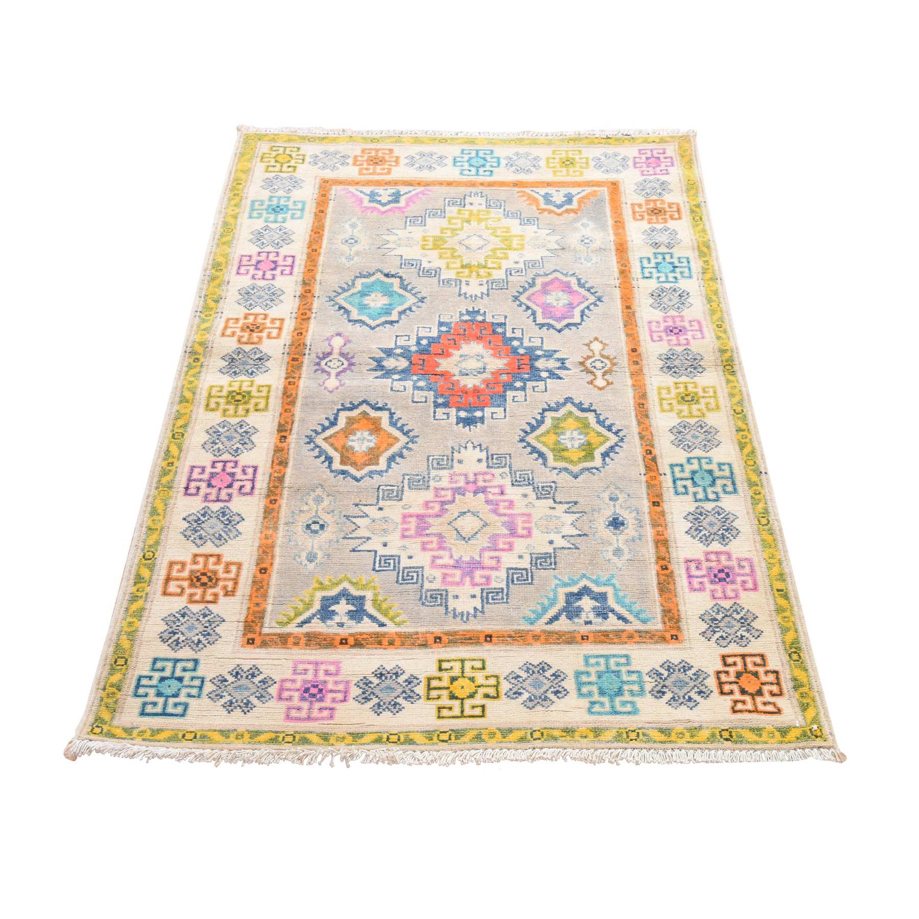 Kazak-Hand-Knotted-Rug-394530