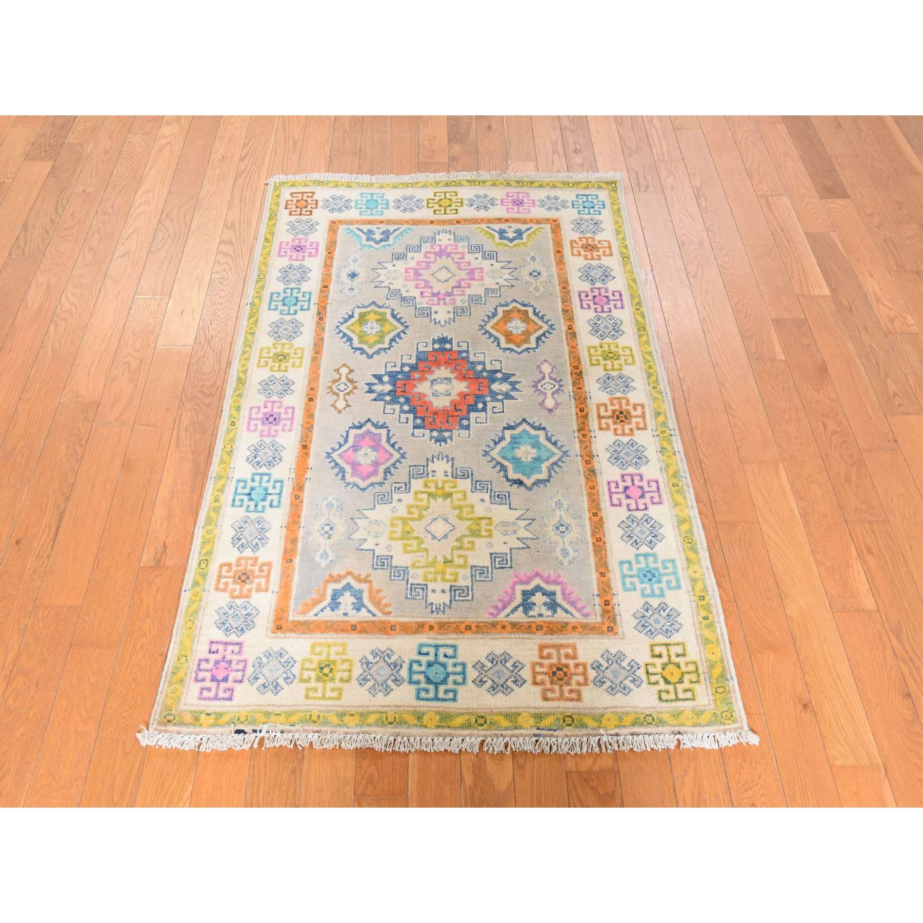 Kazak-Hand-Knotted-Rug-394530