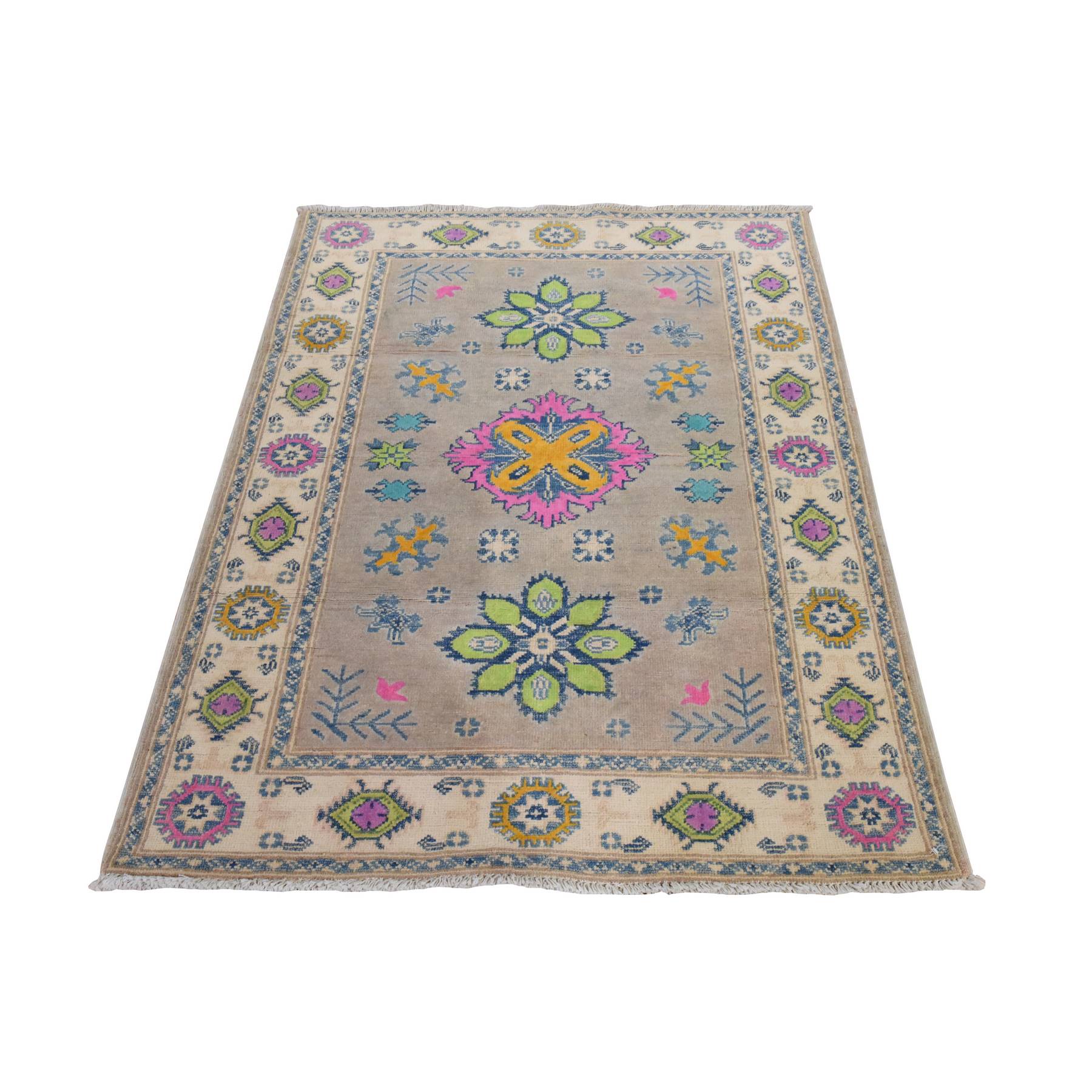 Kazak-Hand-Knotted-Rug-394540