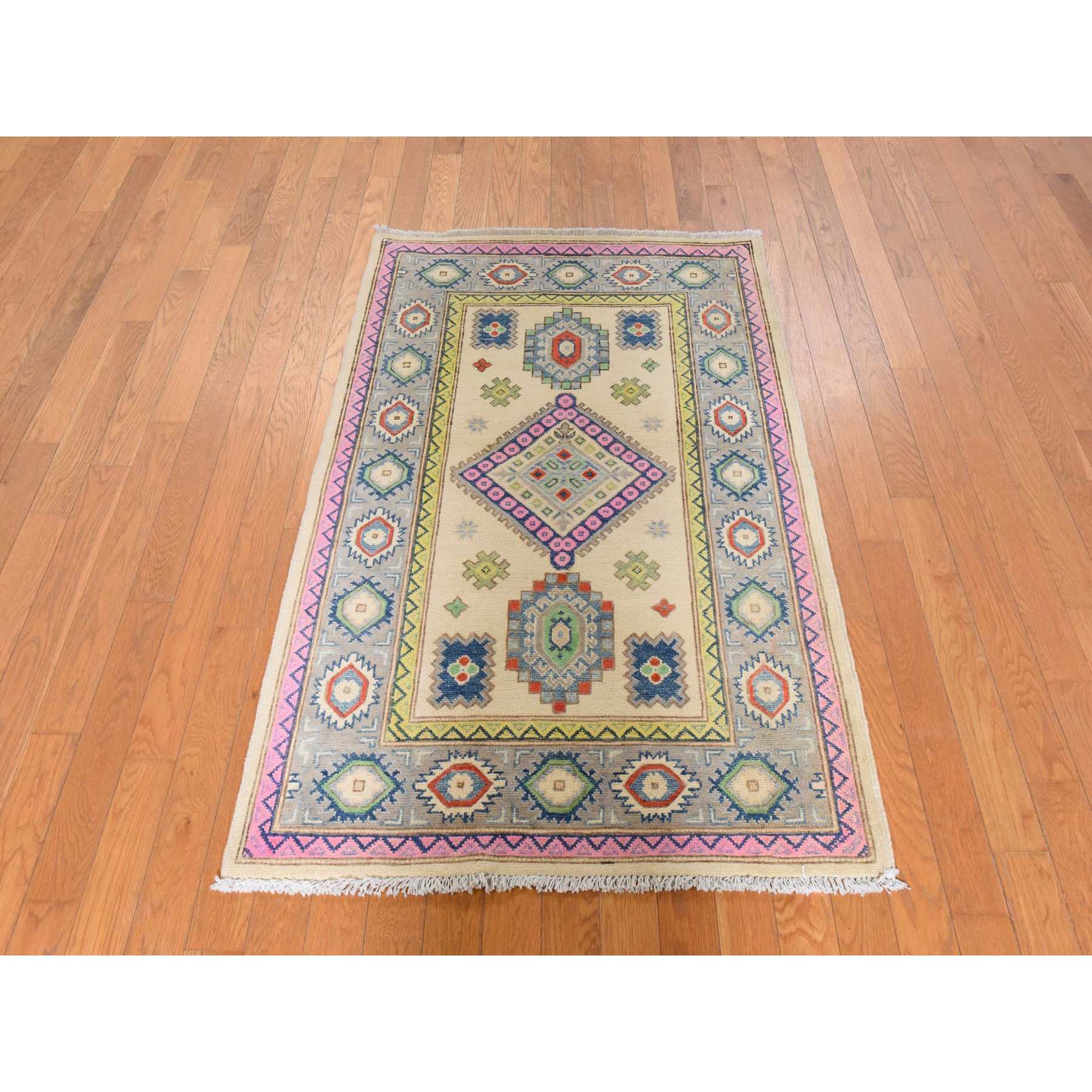 Kazak-Hand-Knotted-Rug-394585