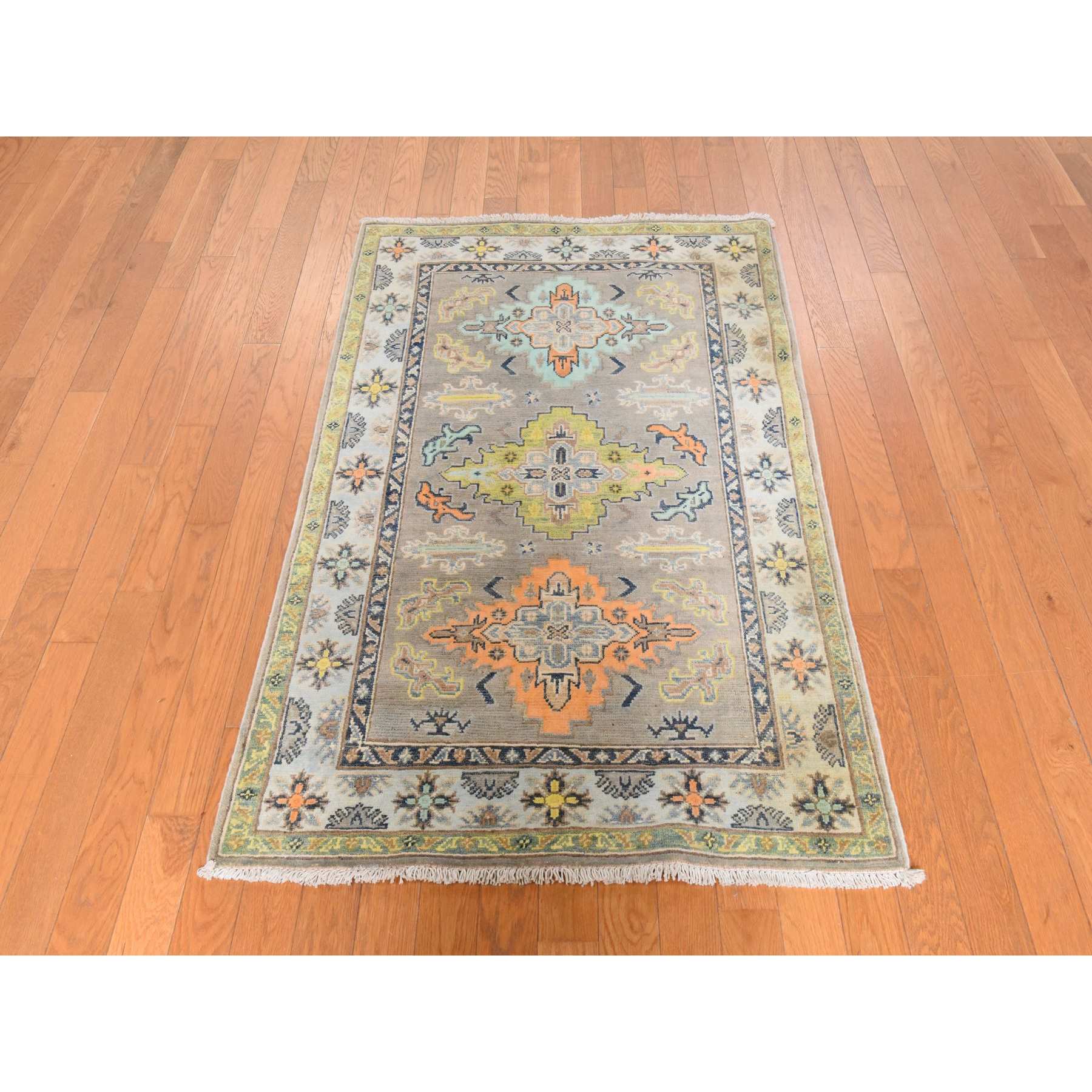 Kazak-Hand-Knotted-Rug-394590