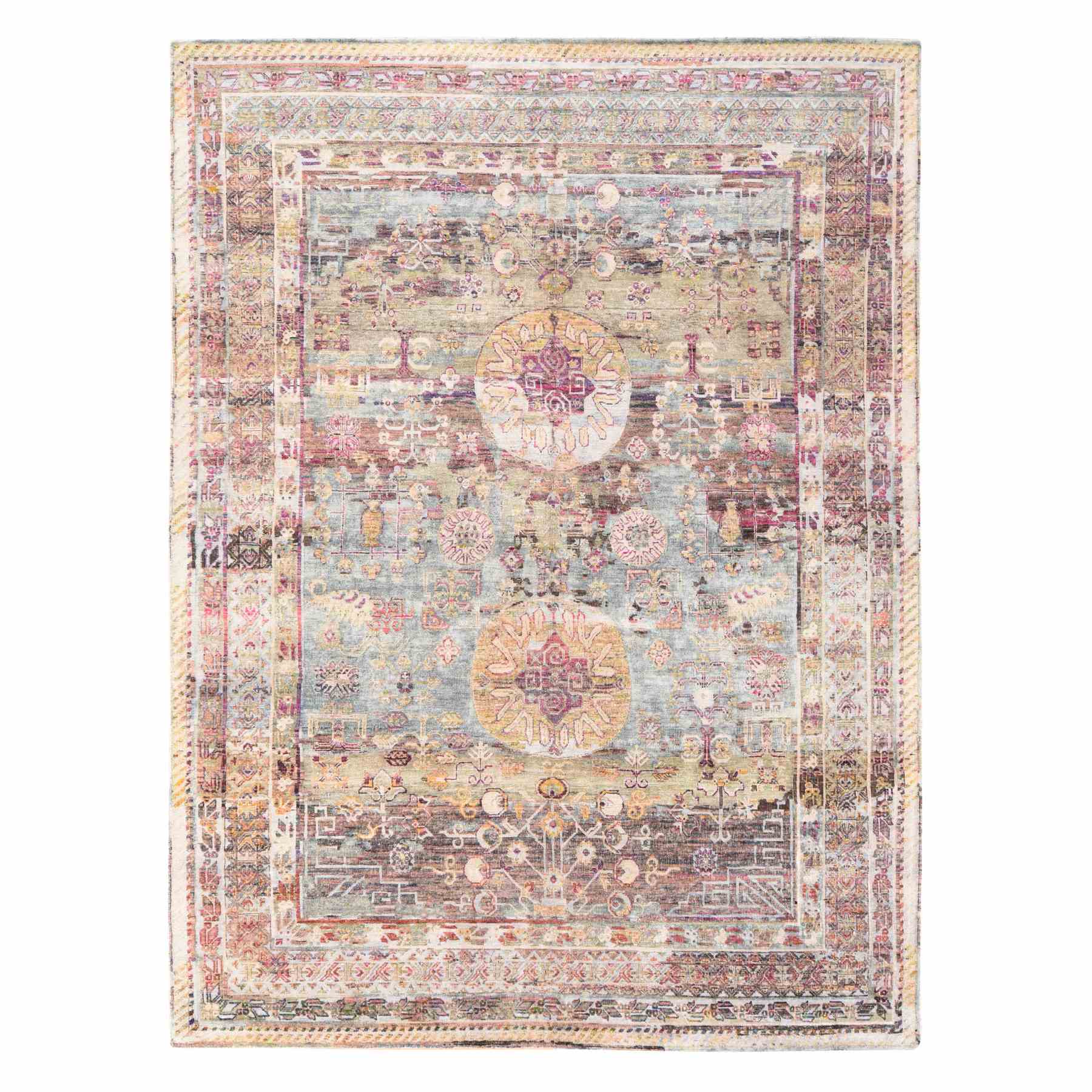 Khotan-and-Samarkand-Hand-Knotted-Rug-392900