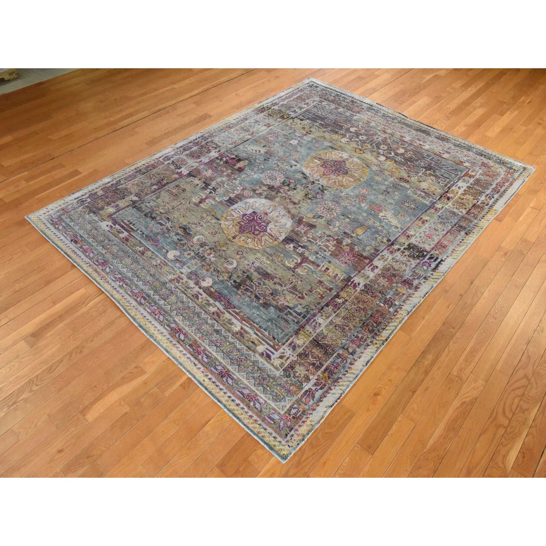 Khotan-and-Samarkand-Hand-Knotted-Rug-392900