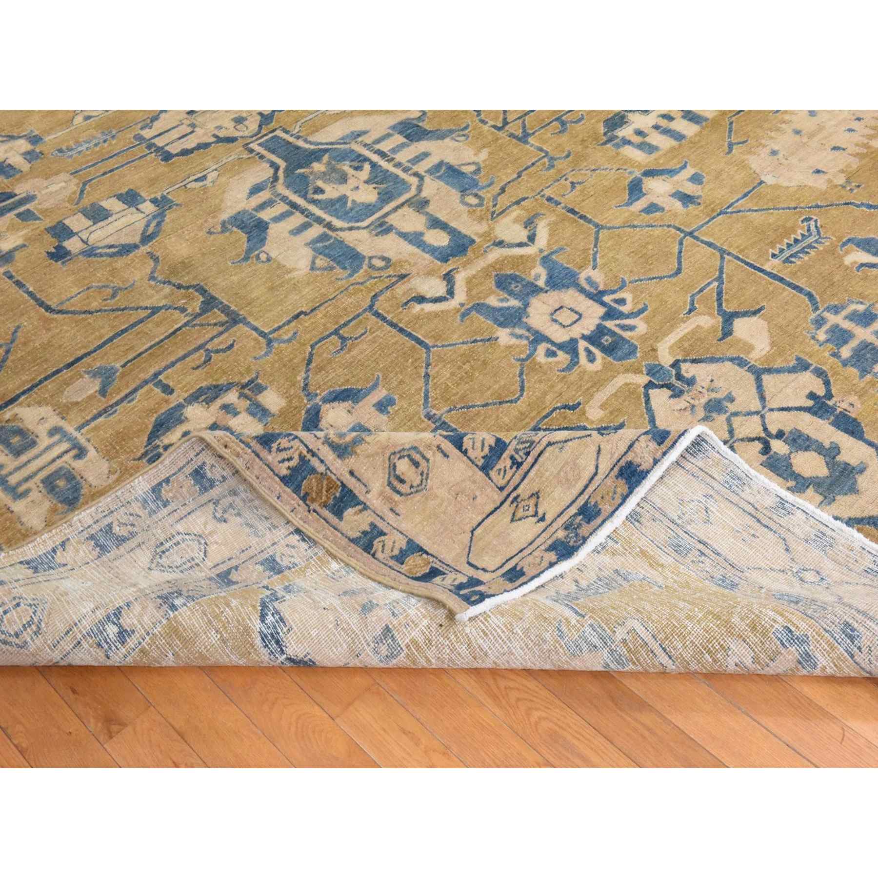 Oushak-And-Peshawar-Hand-Knotted-Rug-392975