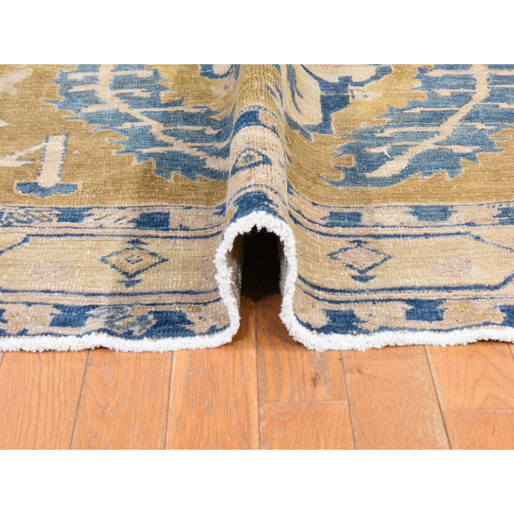 Oushak-And-Peshawar-Hand-Knotted-Rug-392975