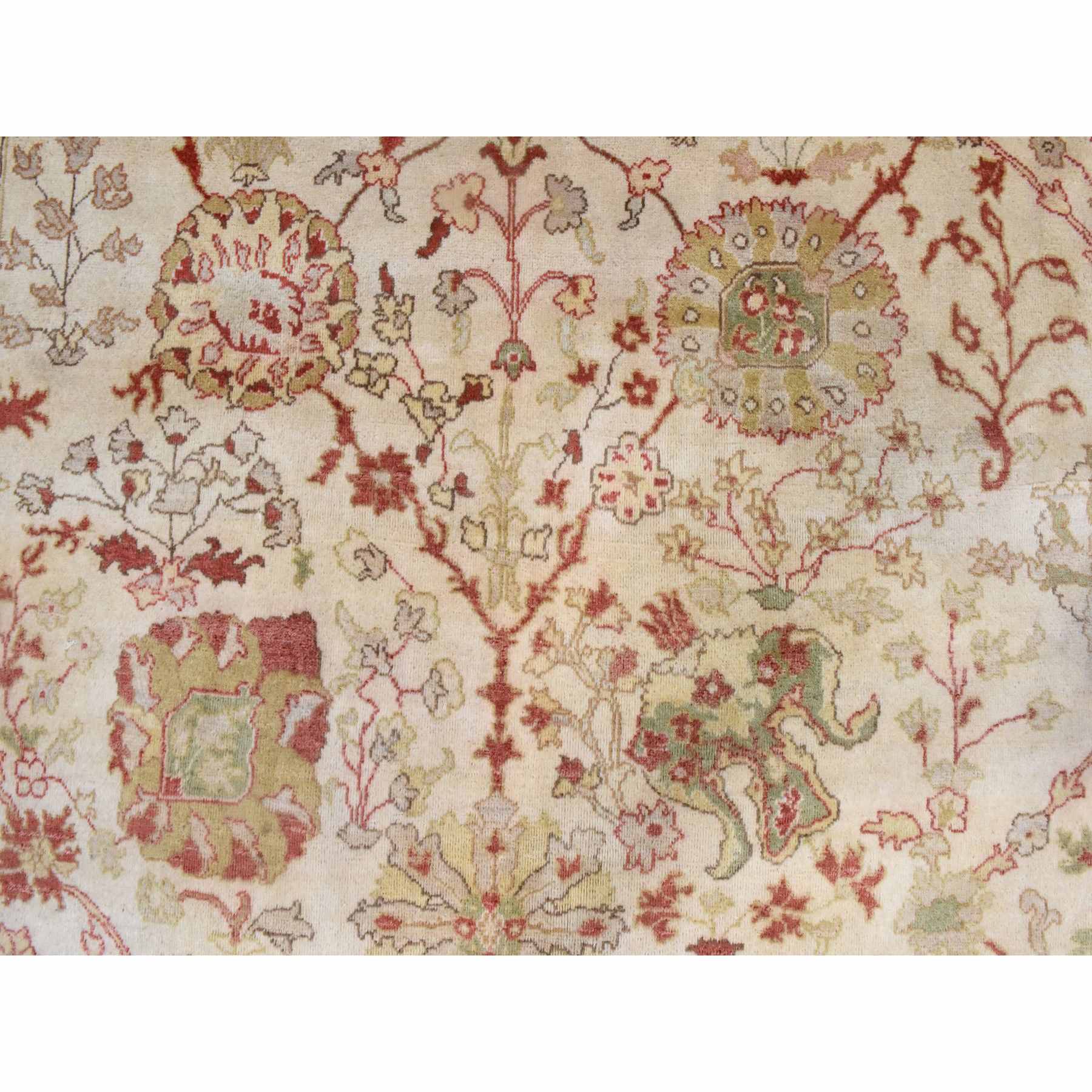 Oushak-And-Peshawar-Hand-Knotted-Rug-393130