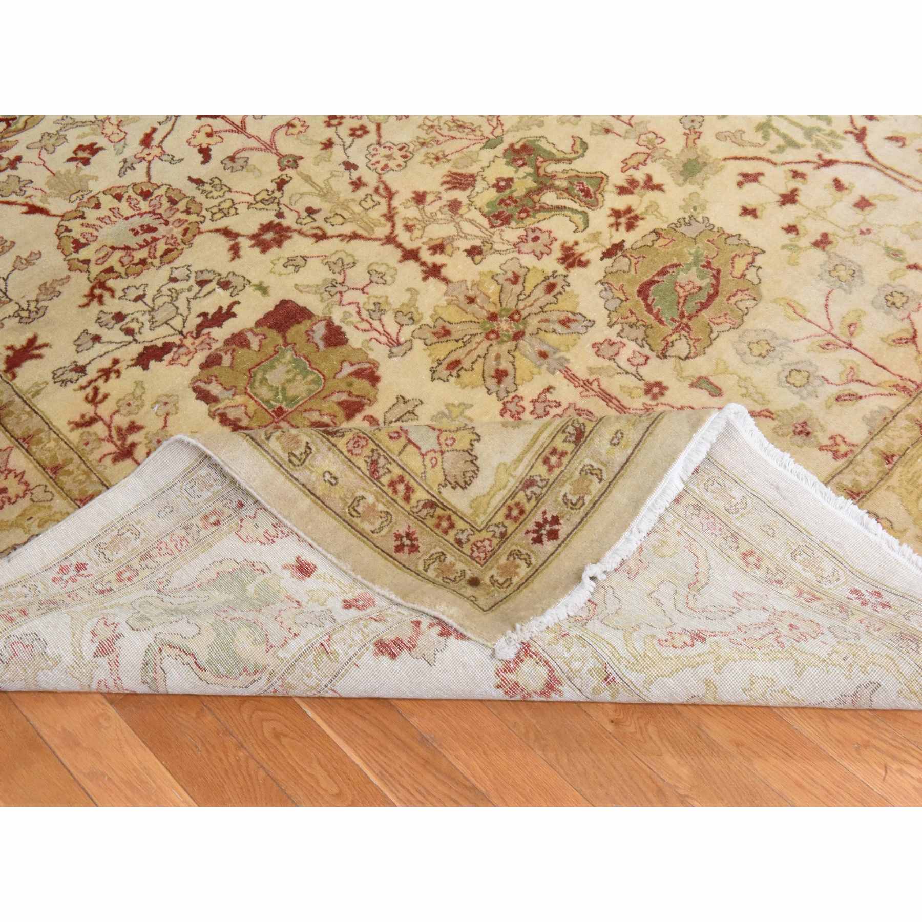 Oushak-And-Peshawar-Hand-Knotted-Rug-393130