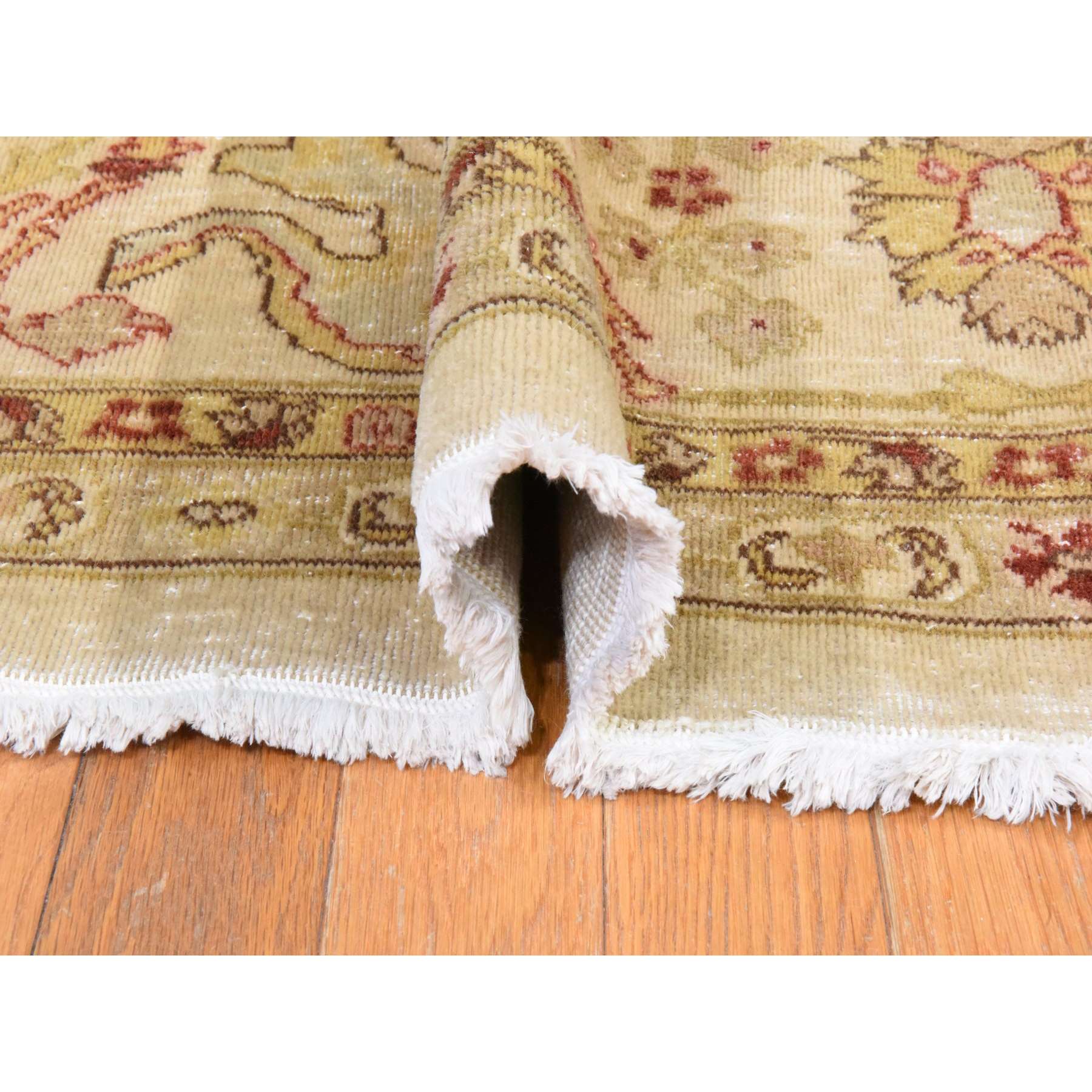 Oushak-And-Peshawar-Hand-Knotted-Rug-393130