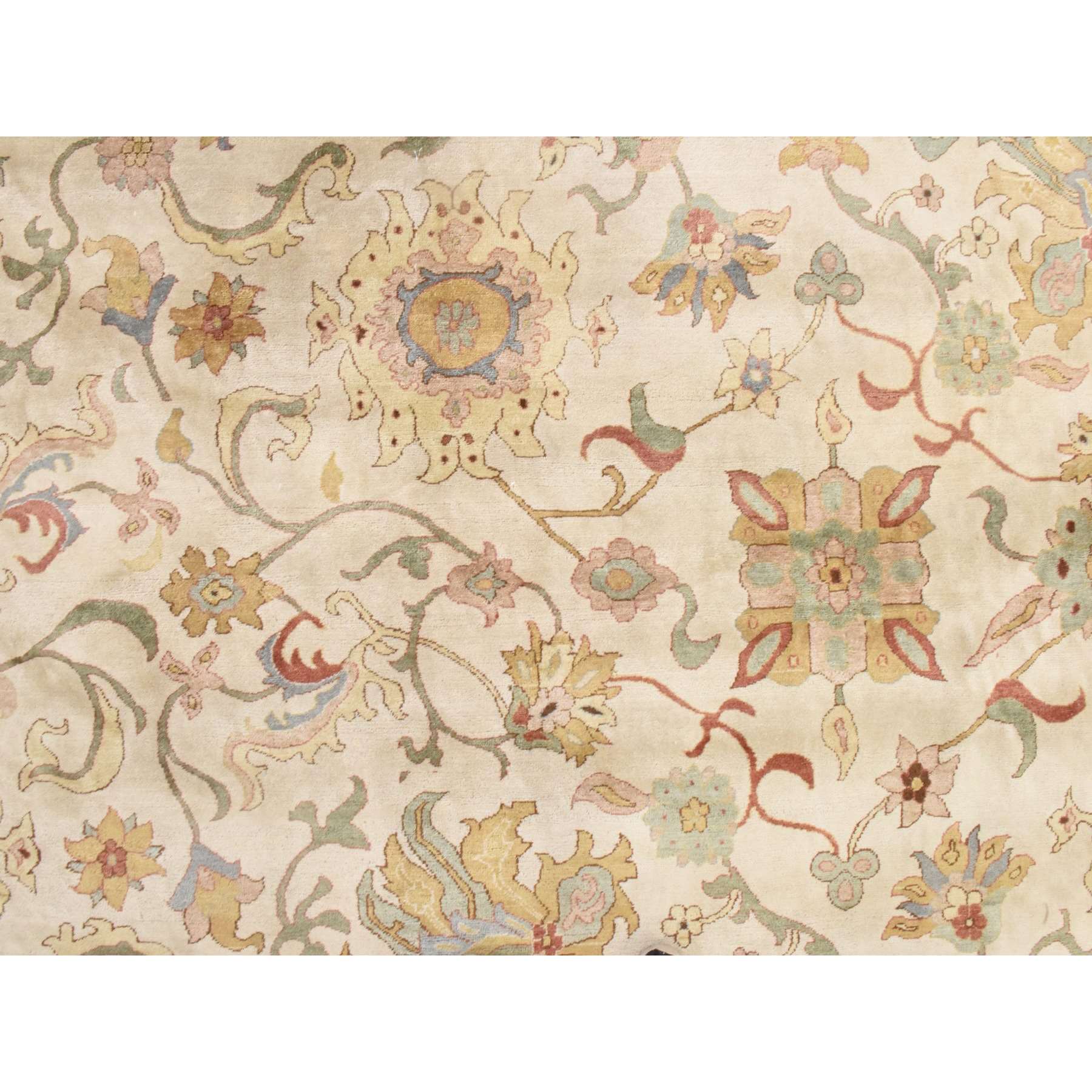 Oushak-And-Peshawar-Hand-Knotted-Rug-393290