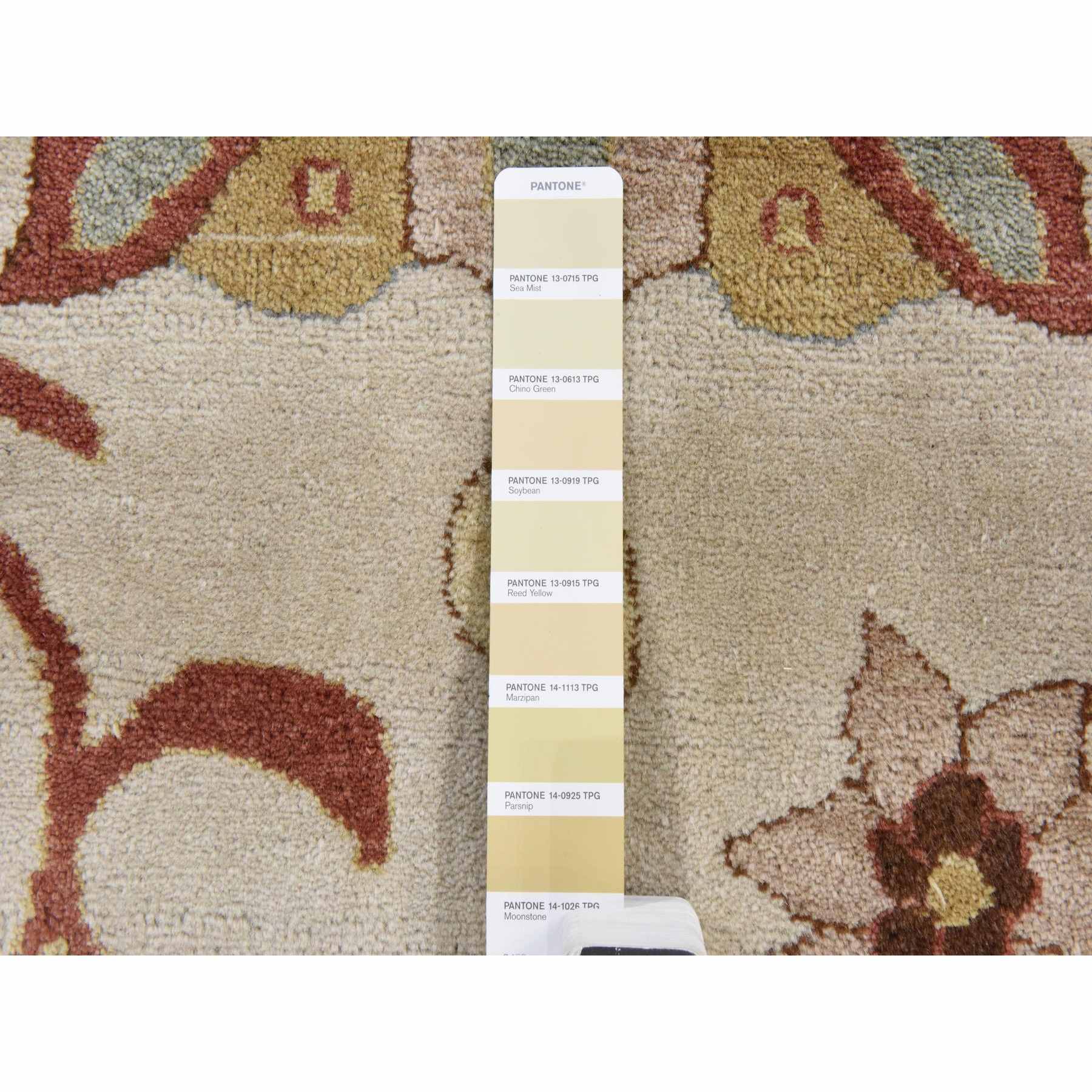 Oushak-And-Peshawar-Hand-Knotted-Rug-393290