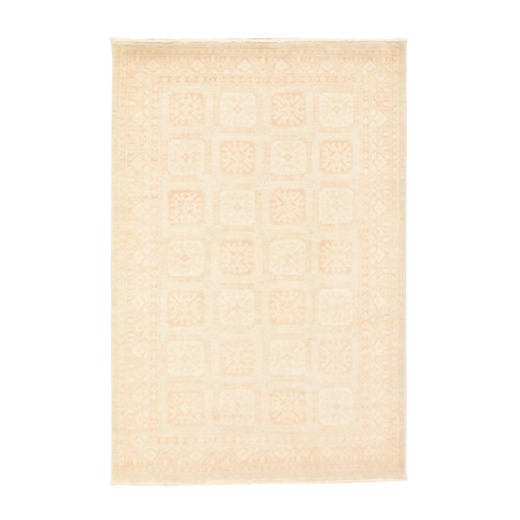 Oushak-And-Peshawar-Hand-Knotted-Rug-393415