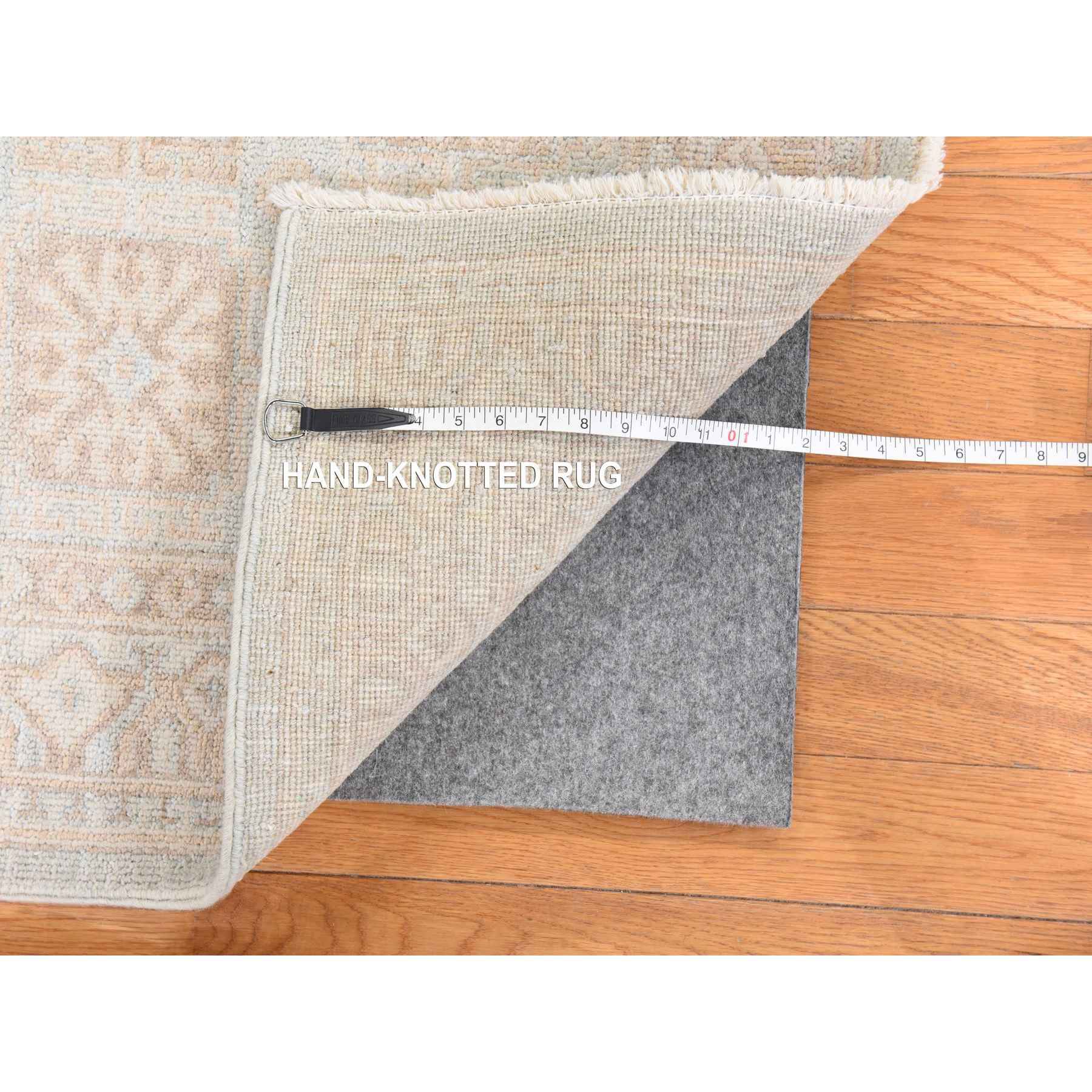 Oushak-And-Peshawar-Hand-Knotted-Rug-393415