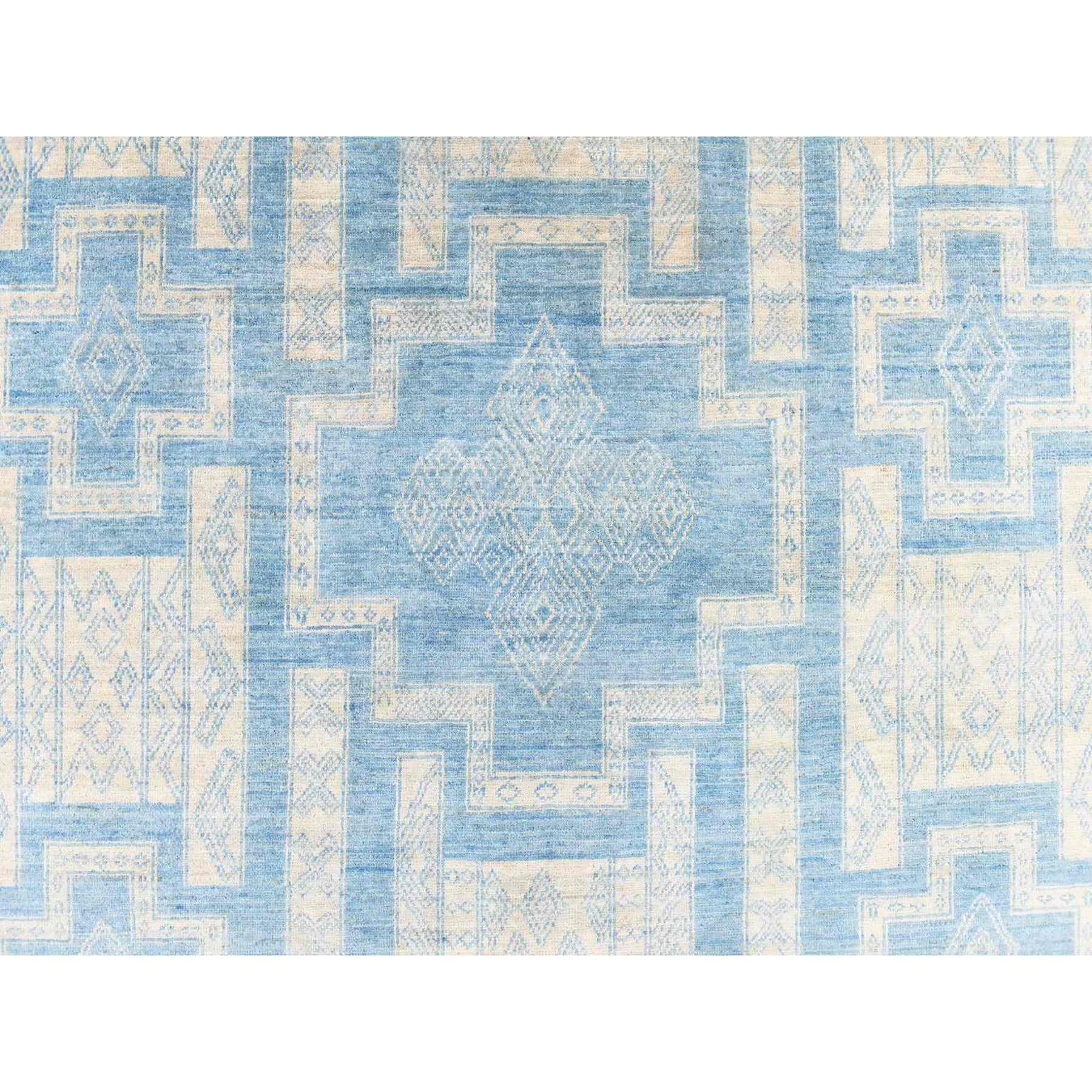Oushak-And-Peshawar-Hand-Knotted-Rug-393425