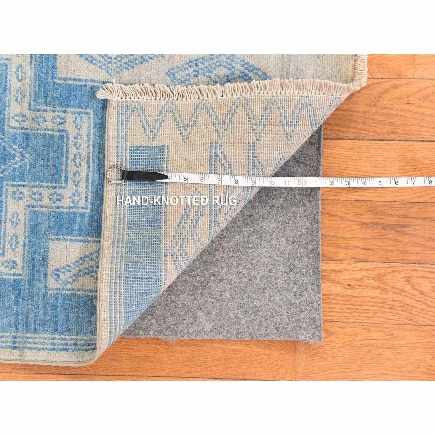 Oushak-And-Peshawar-Hand-Knotted-Rug-393425