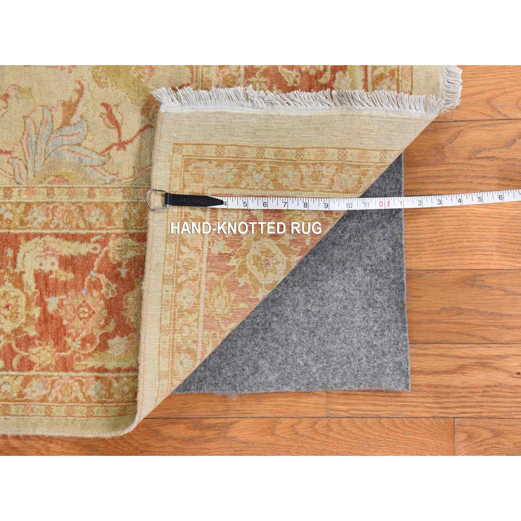 Oushak-And-Peshawar-Hand-Knotted-Rug-393450