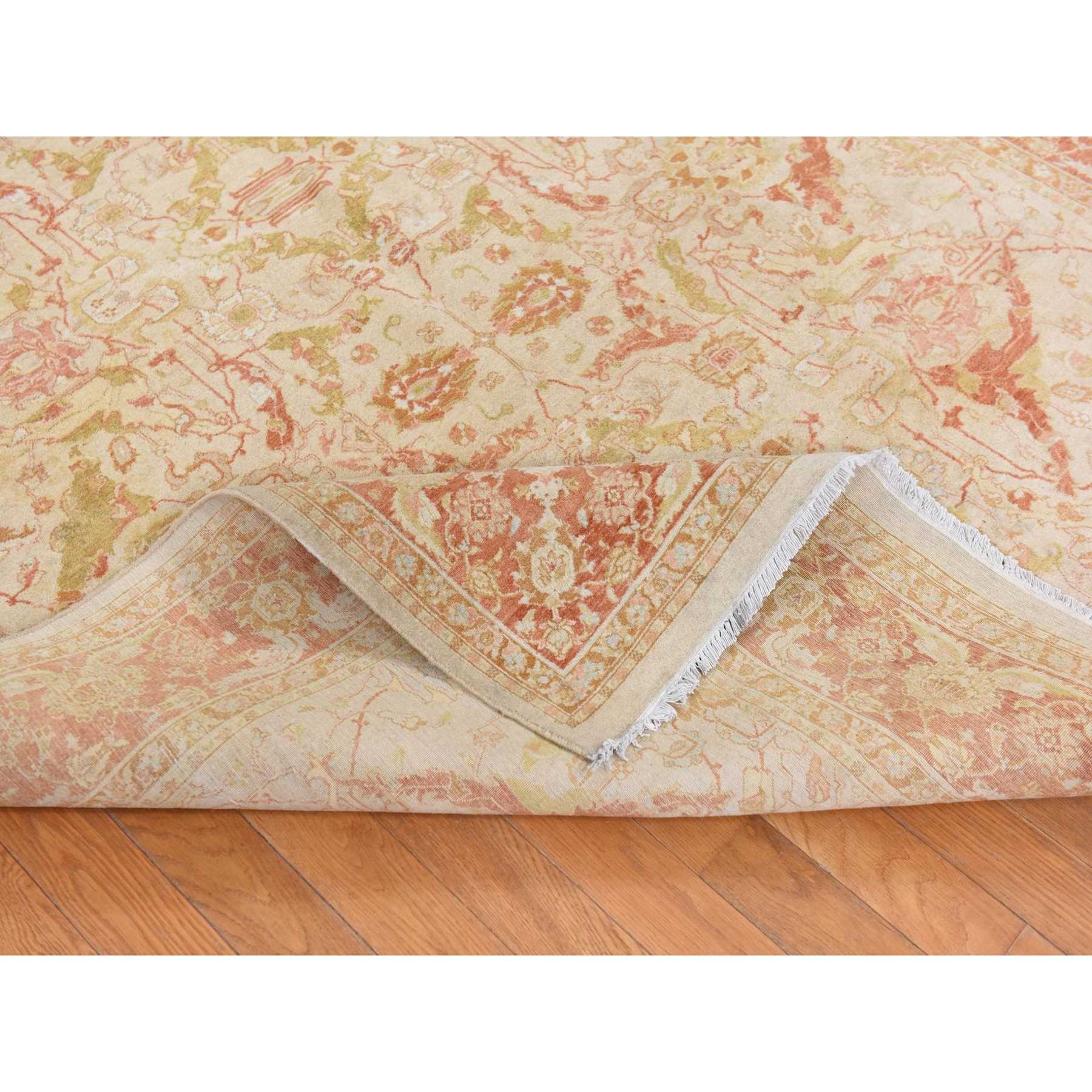 Oushak-And-Peshawar-Hand-Knotted-Rug-393450
