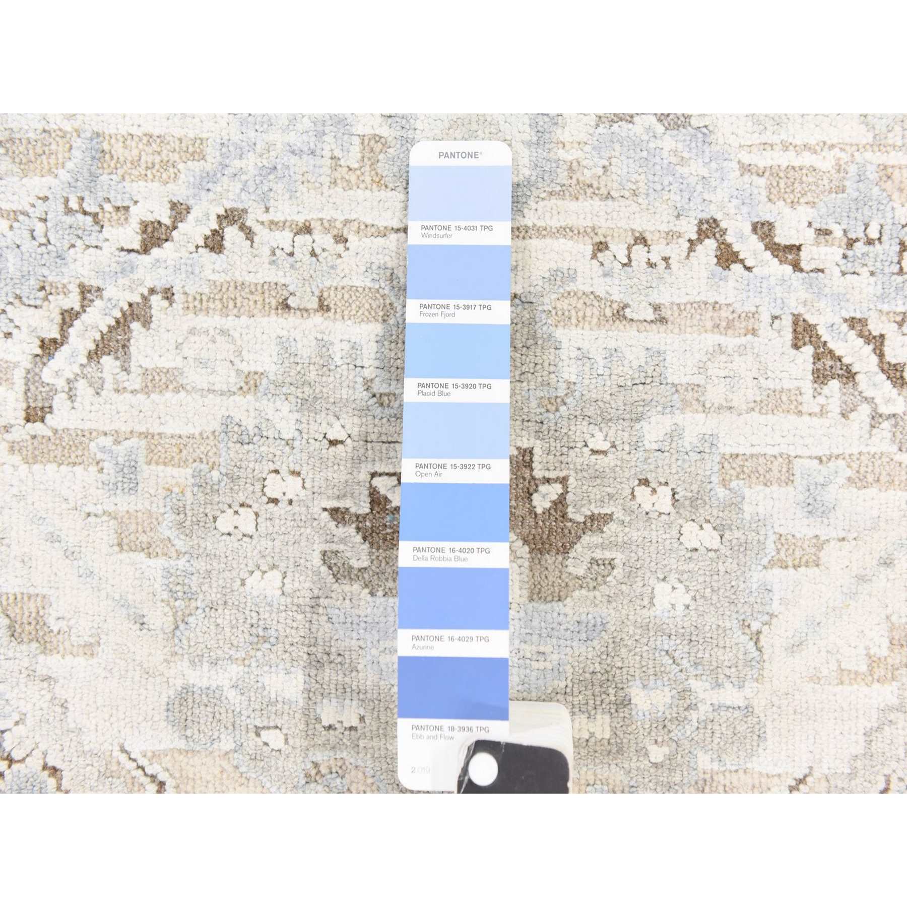 Oushak-And-Peshawar-Hand-Knotted-Rug-393650