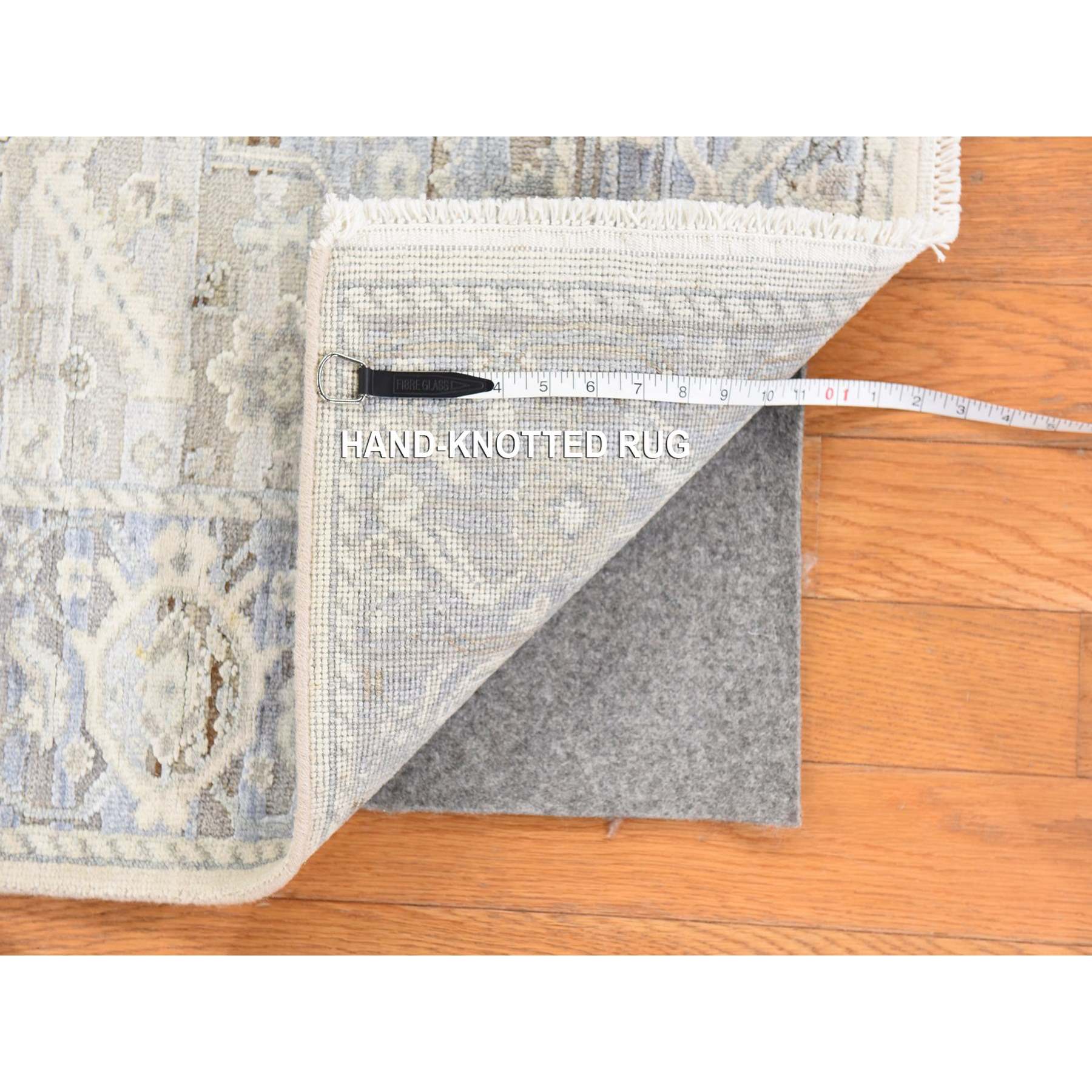 Oushak-And-Peshawar-Hand-Knotted-Rug-393650