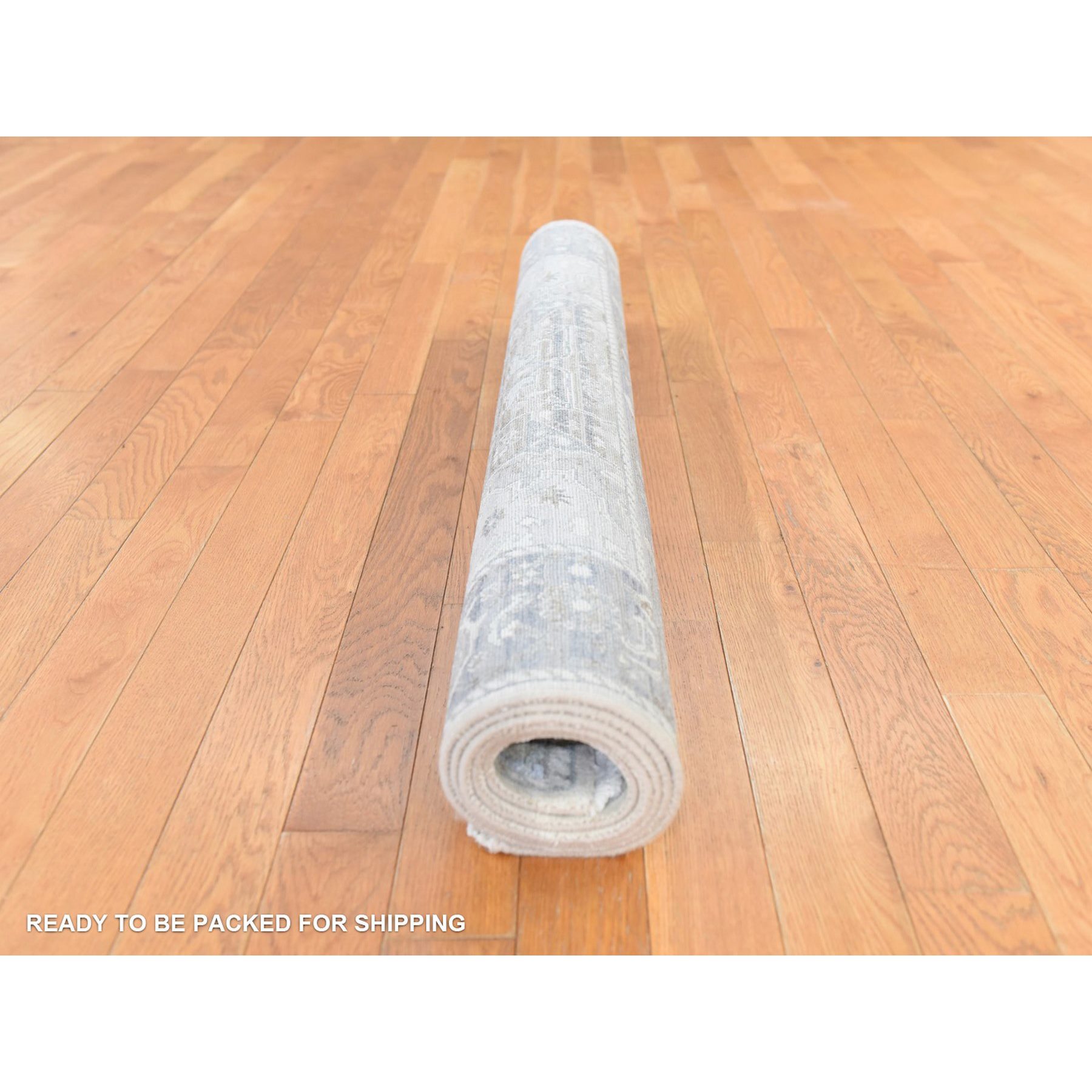 Oushak-And-Peshawar-Hand-Knotted-Rug-393650
