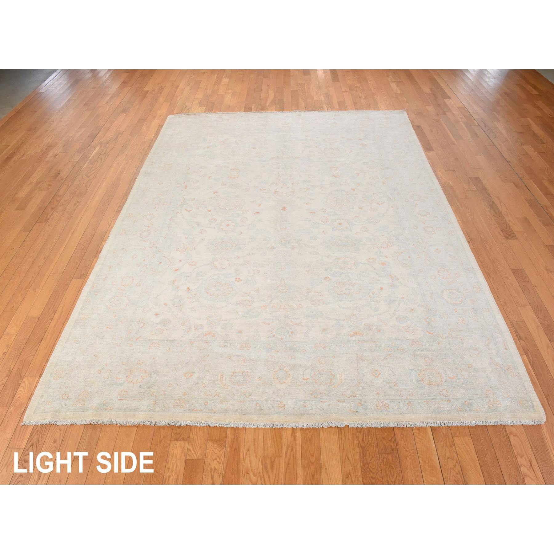 Oushak-And-Peshawar-Hand-Knotted-Rug-394165