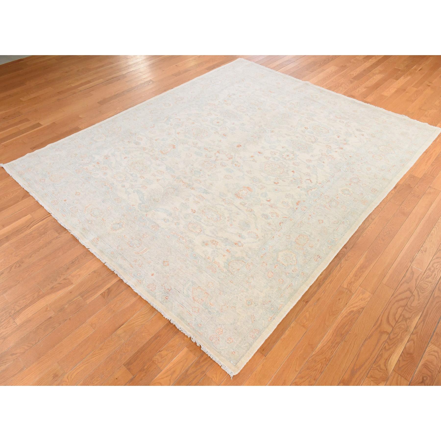 Oushak-And-Peshawar-Hand-Knotted-Rug-394165