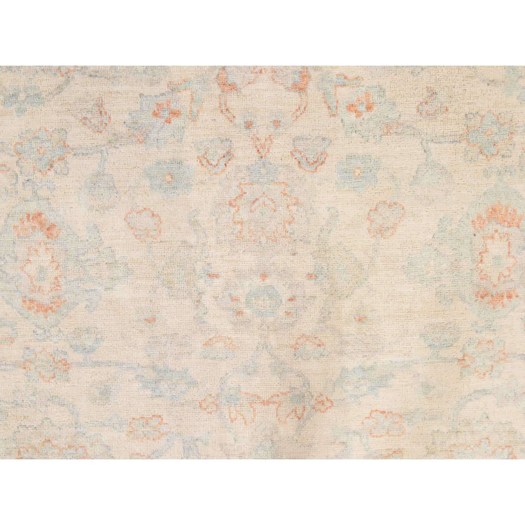 Oushak-And-Peshawar-Hand-Knotted-Rug-394165