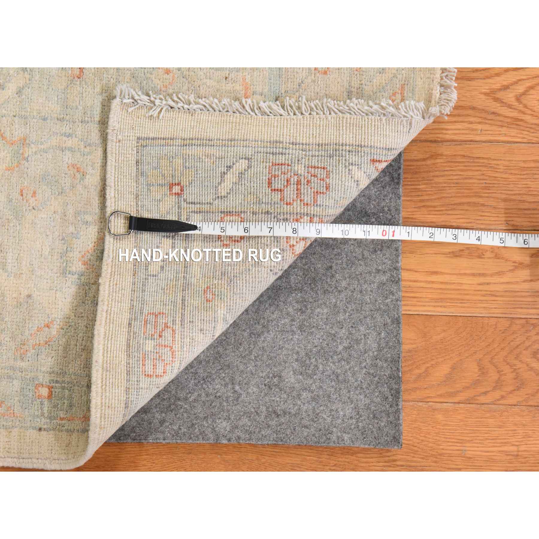 Oushak-And-Peshawar-Hand-Knotted-Rug-394165