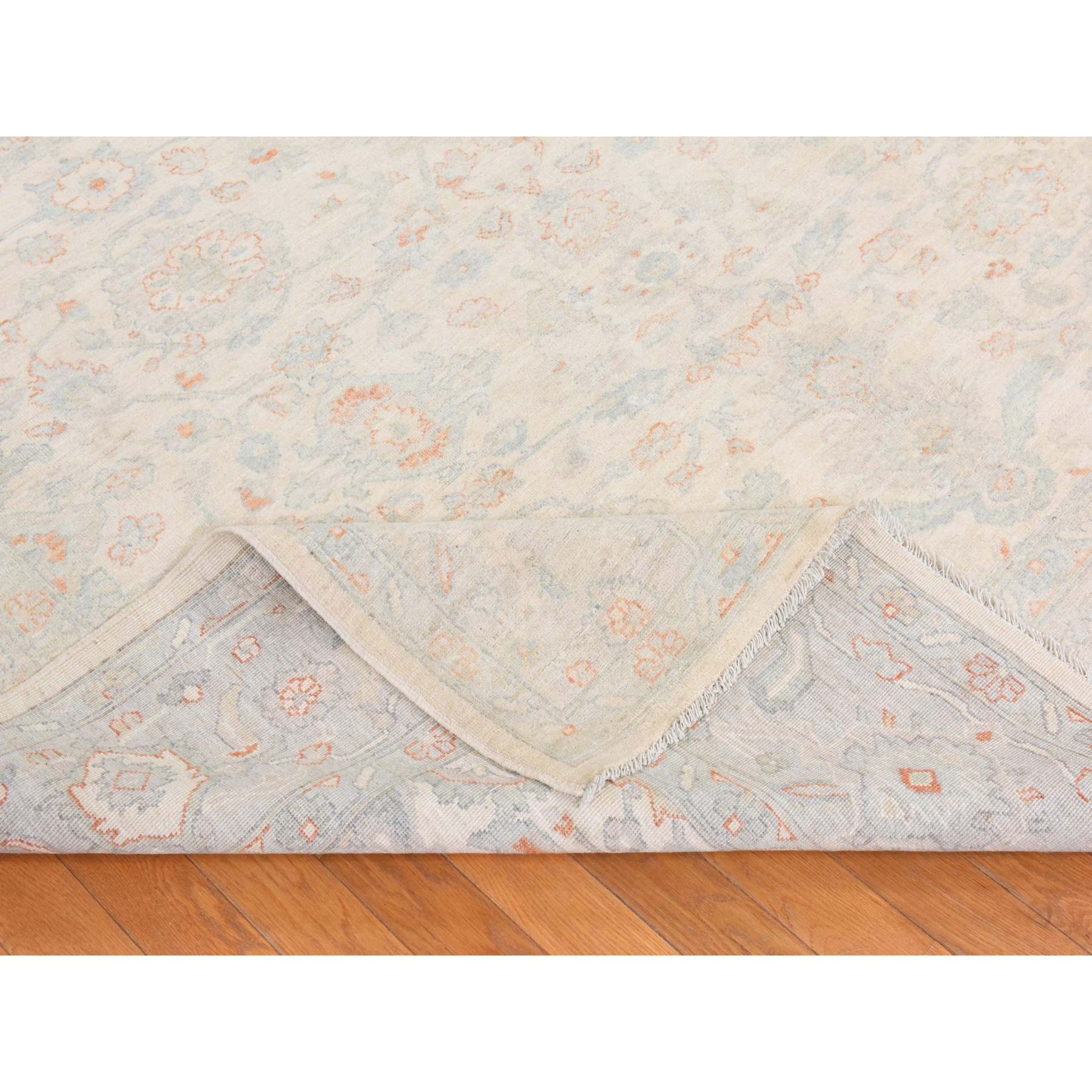 Oushak-And-Peshawar-Hand-Knotted-Rug-394165