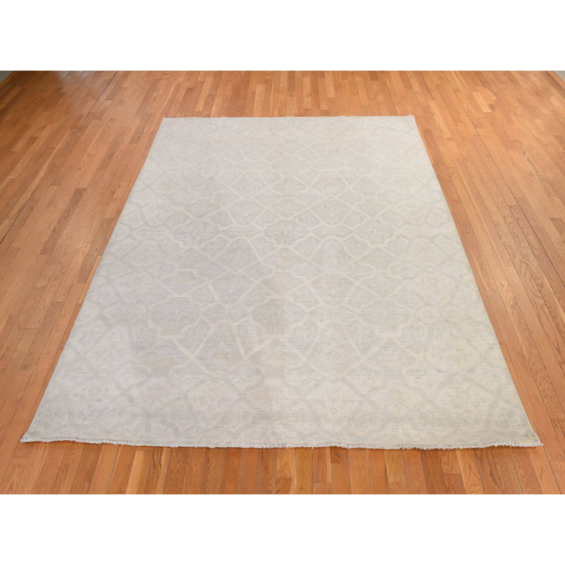 Oushak-And-Peshawar-Hand-Knotted-Rug-394170