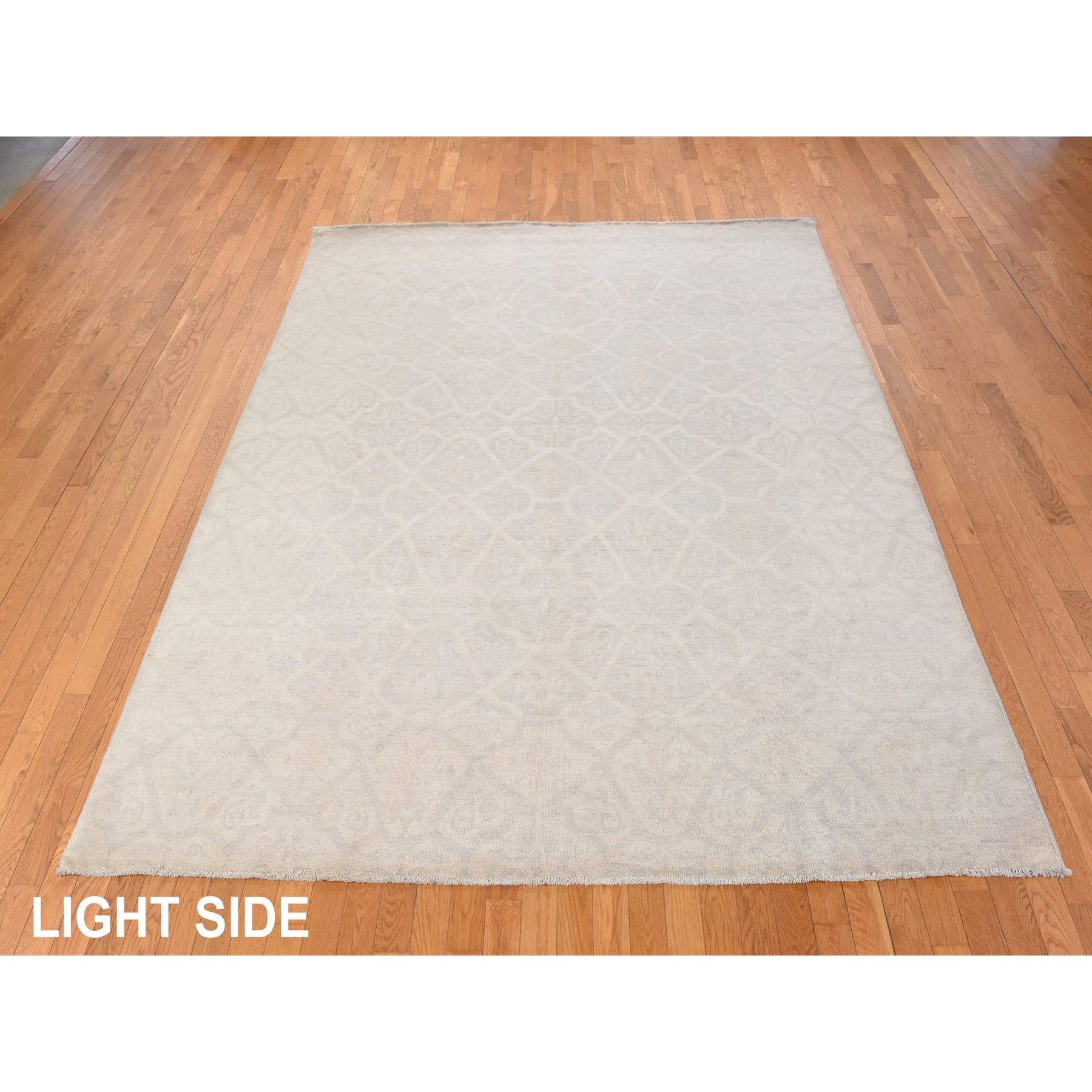 Oushak-And-Peshawar-Hand-Knotted-Rug-394170