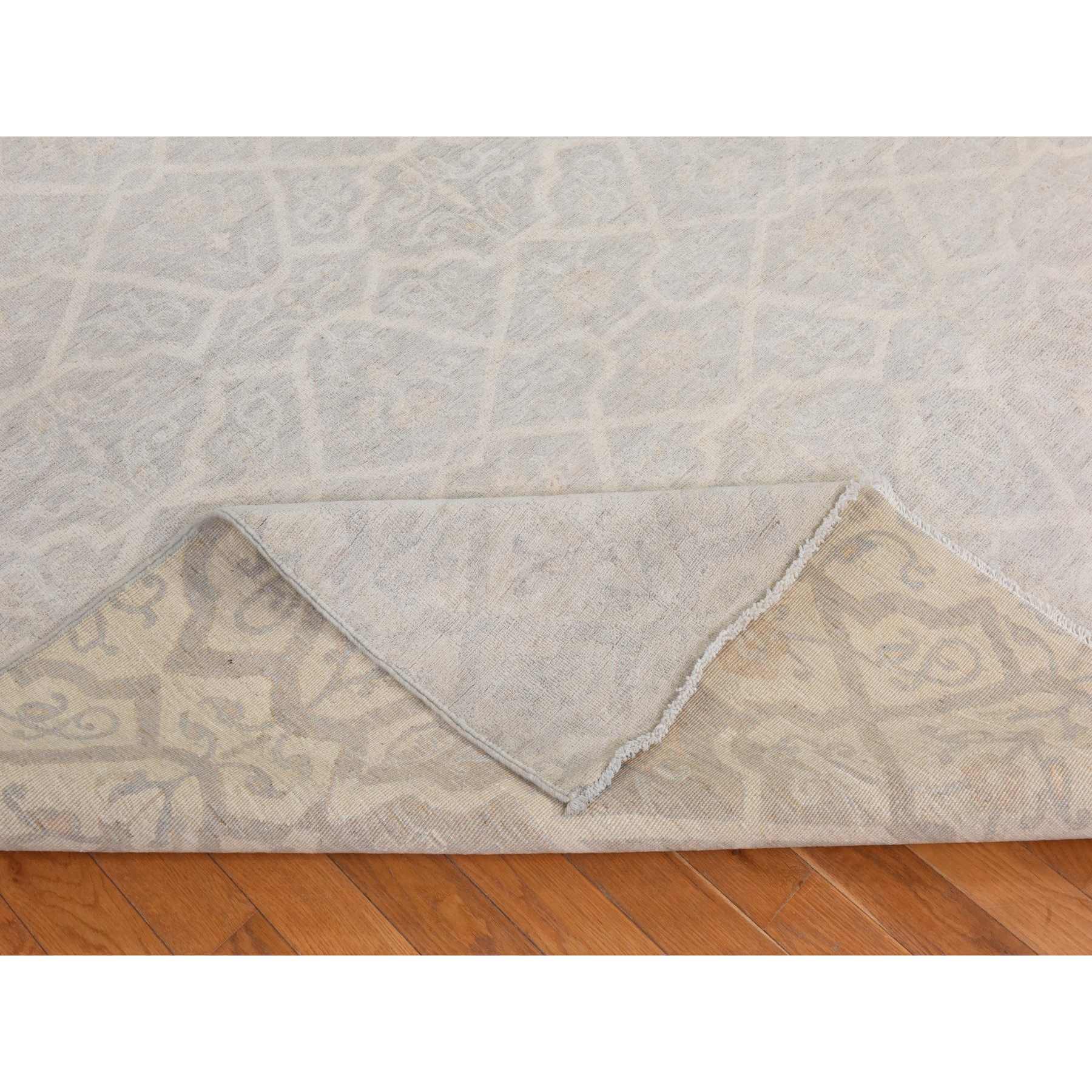 Oushak-And-Peshawar-Hand-Knotted-Rug-394170