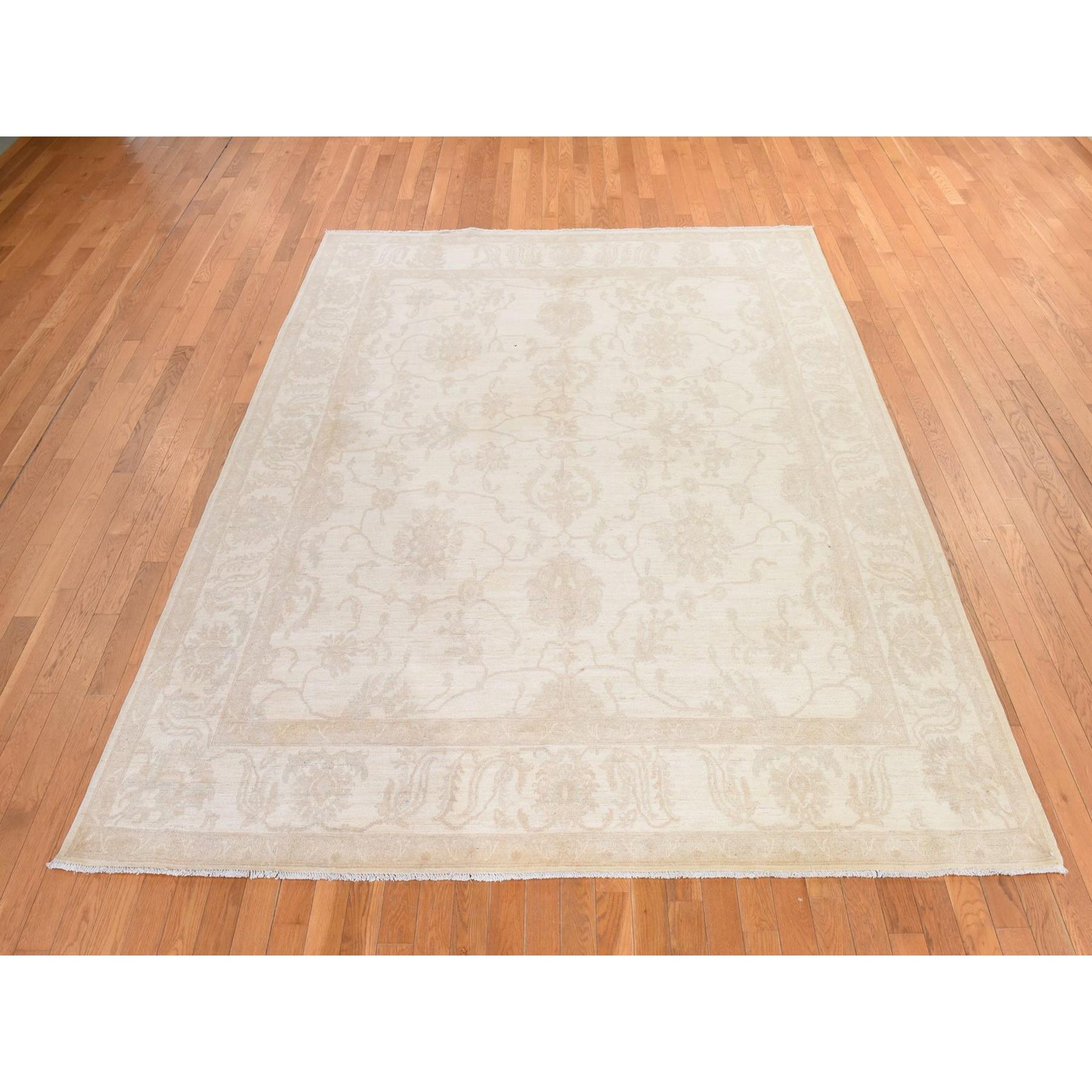 Oushak-And-Peshawar-Hand-Knotted-Rug-394210
