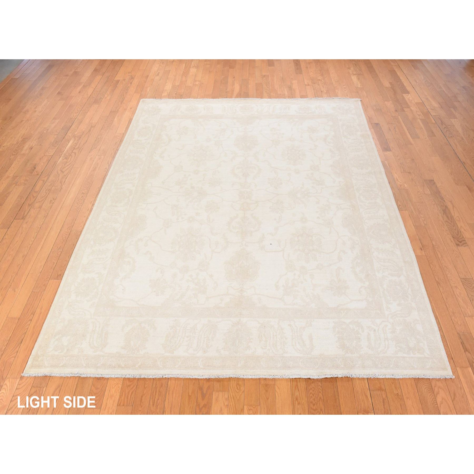 Oushak-And-Peshawar-Hand-Knotted-Rug-394210