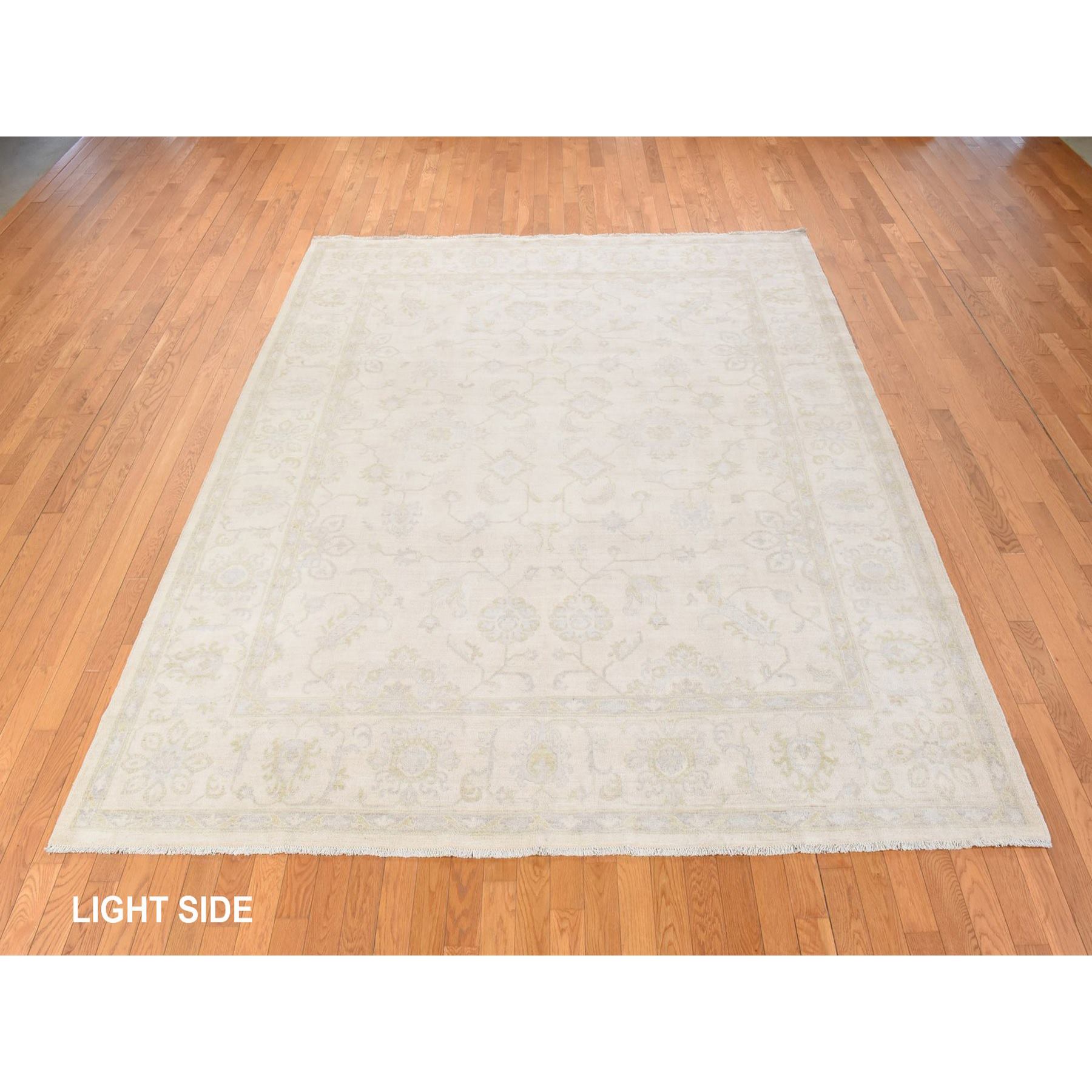 Oushak-And-Peshawar-Hand-Knotted-Rug-394215