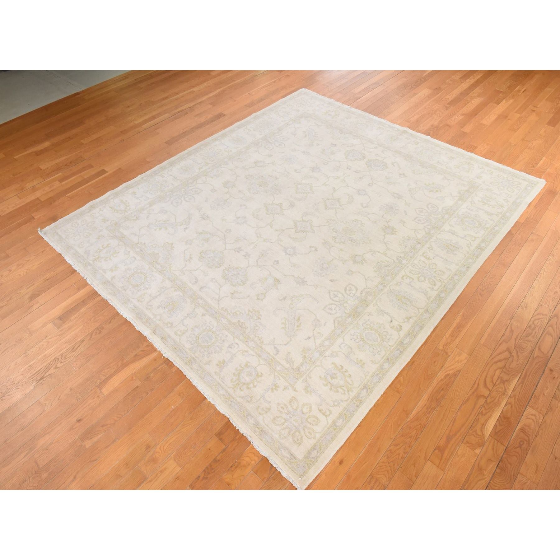 Oushak-And-Peshawar-Hand-Knotted-Rug-394215