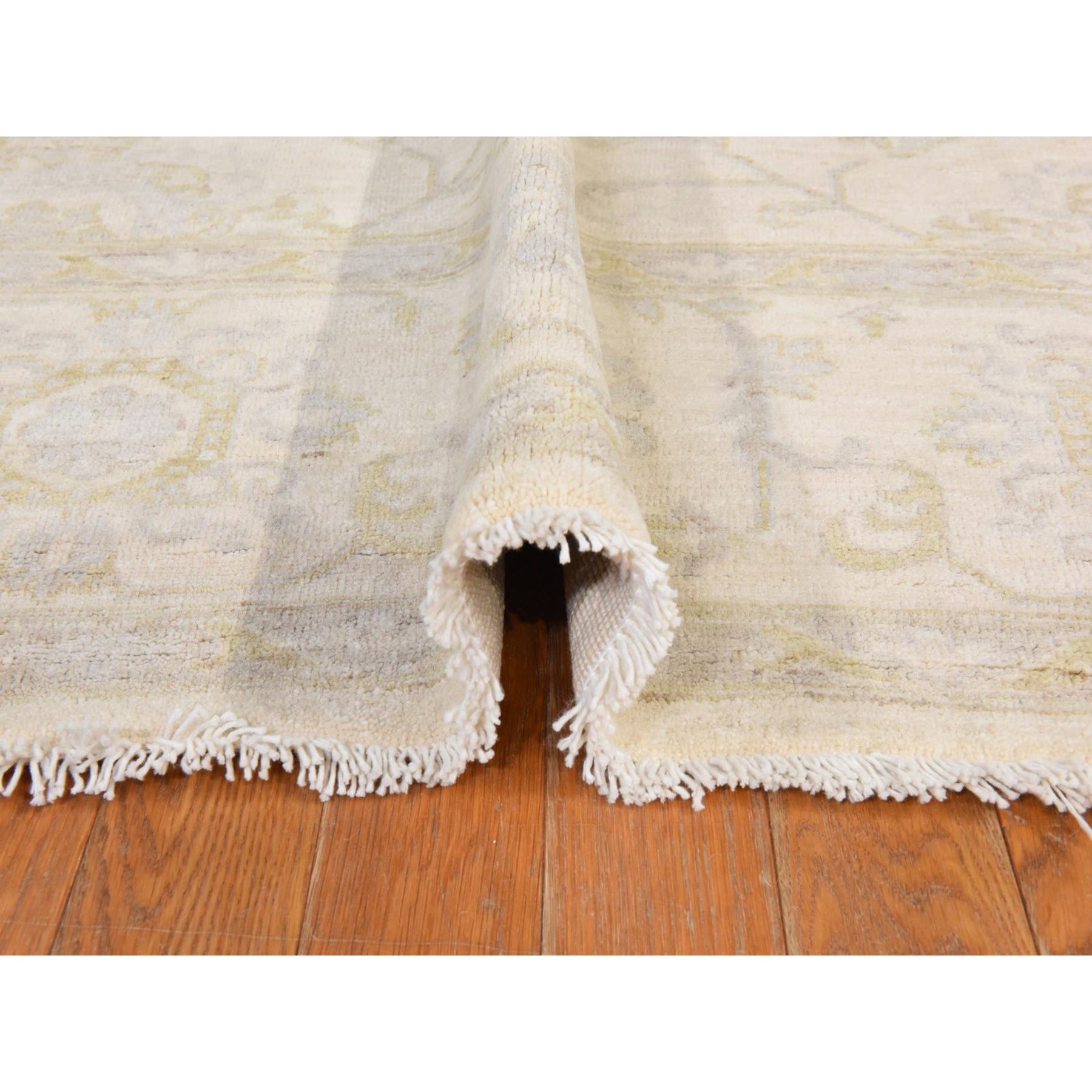 Oushak-And-Peshawar-Hand-Knotted-Rug-394215