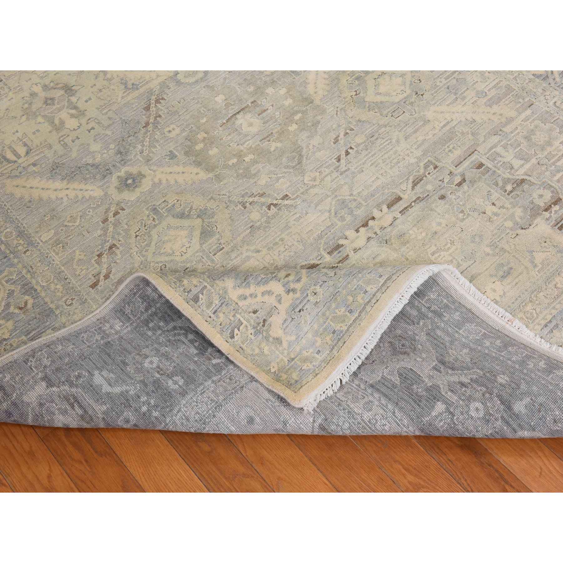 Oushak-And-Peshawar-Hand-Knotted-Rug-394485